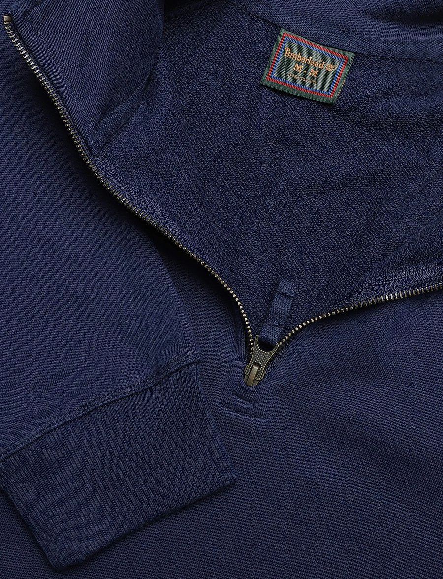 Timberland - Tree Embroidered Logo 1/4 Zip LB Sweatsh - dressipluusid - naval academy - 2
