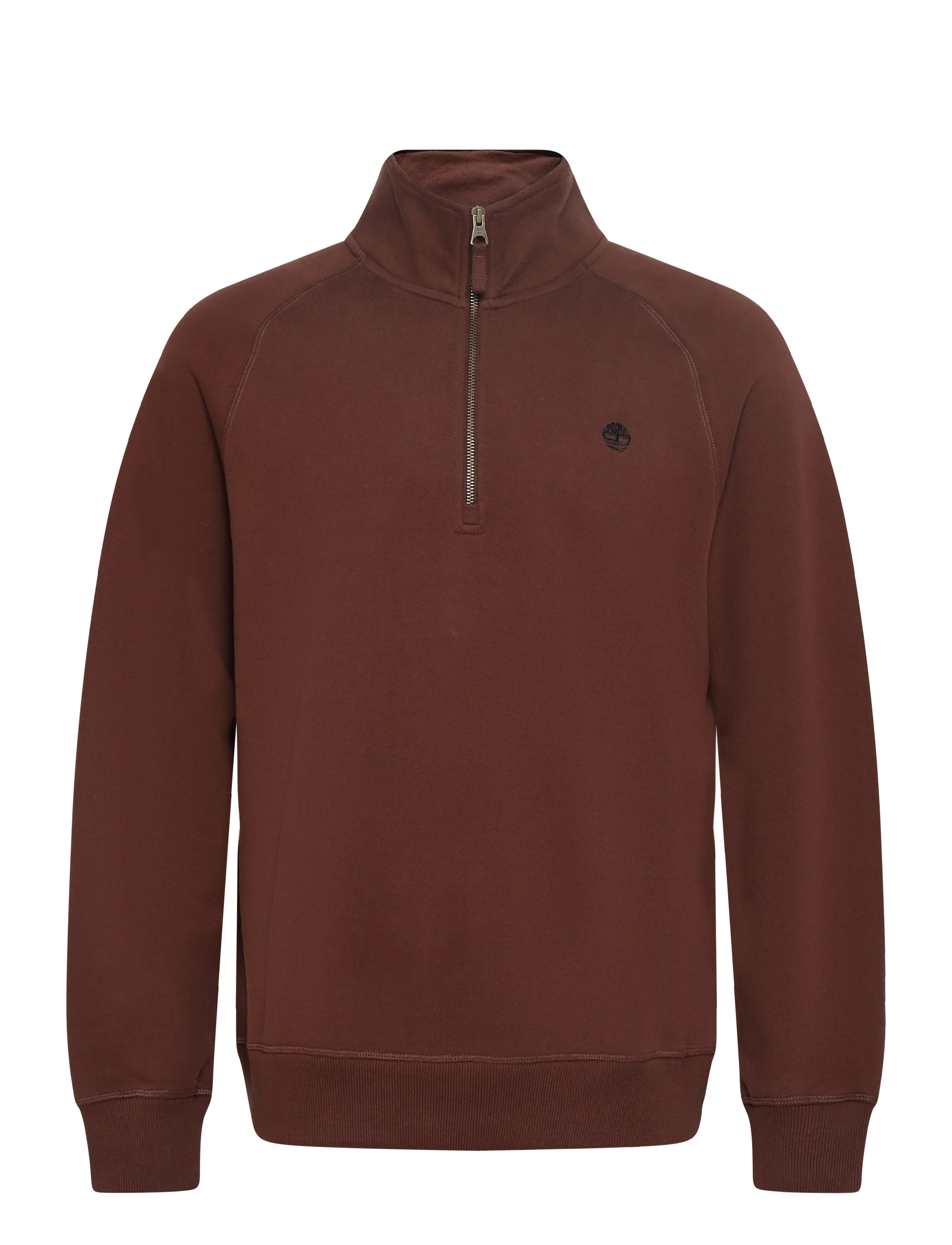 Timberland Tree Embroidered Logo 1/4 Zip LB Sweatsh - Sweatshirts - CHICORY COFFEE / brown