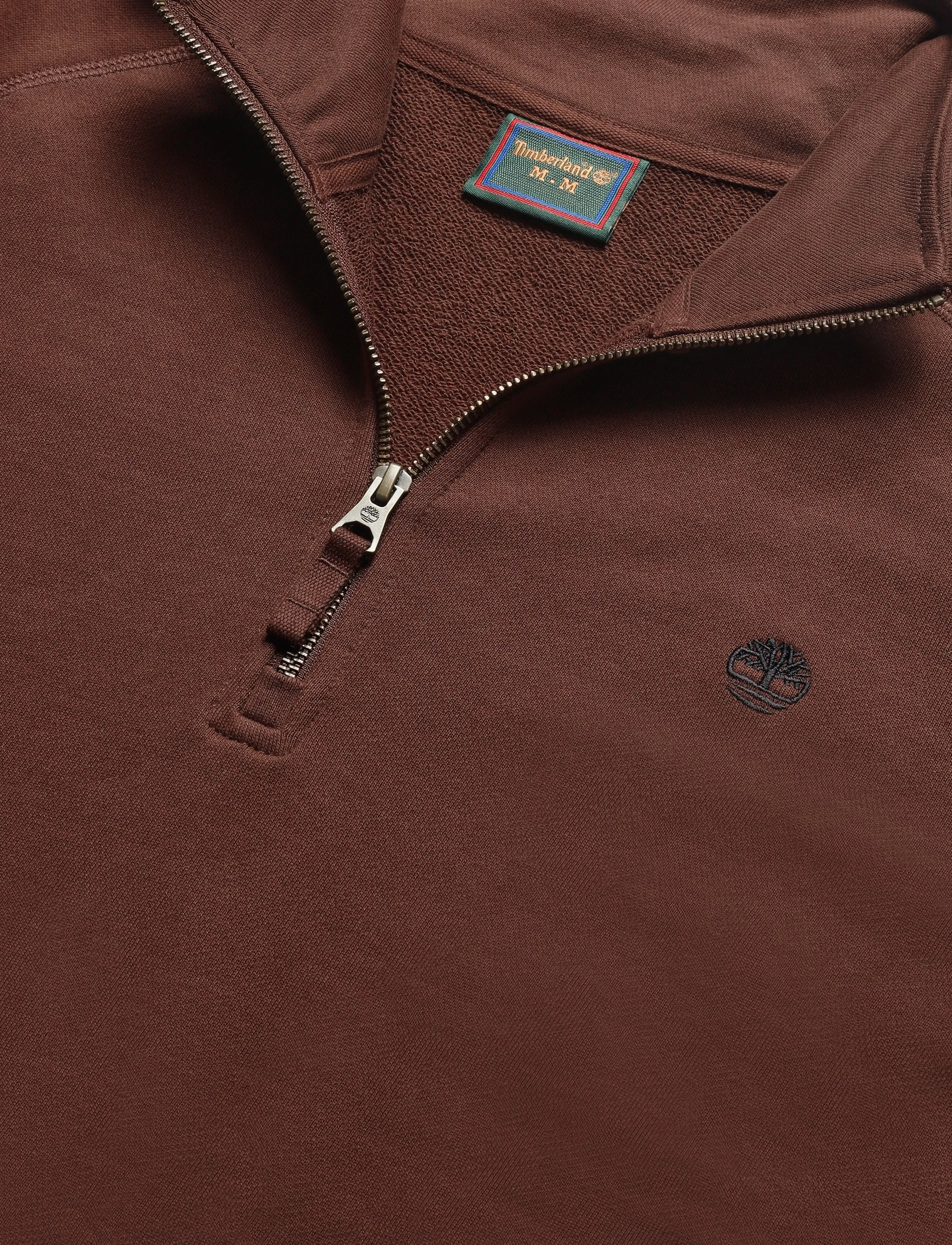 Timberland - Tree Embroidered Logo 1/4 Zip LB Sweatsh - chicory coffee - 2