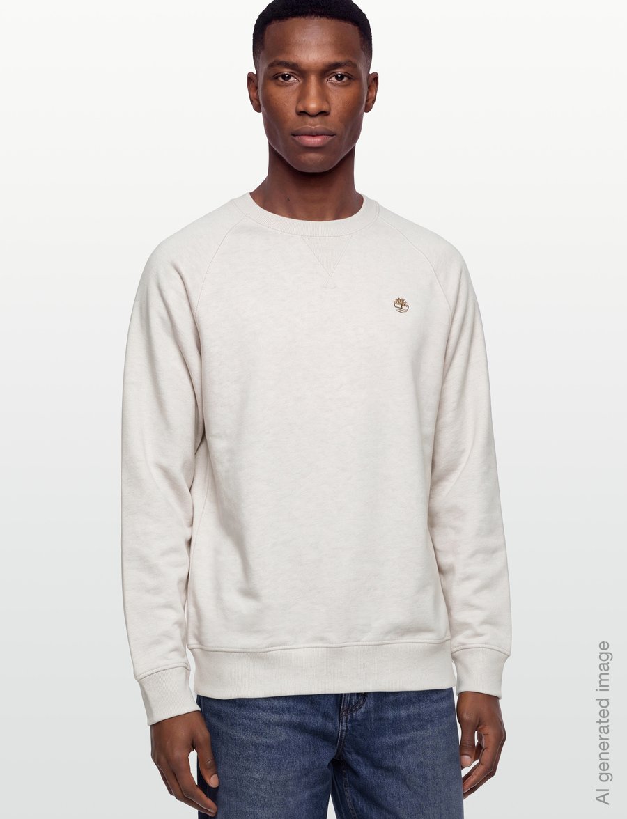 Timberland - LB Crew Sweatshirt - sweatshirts - lght oatml hthr - 3