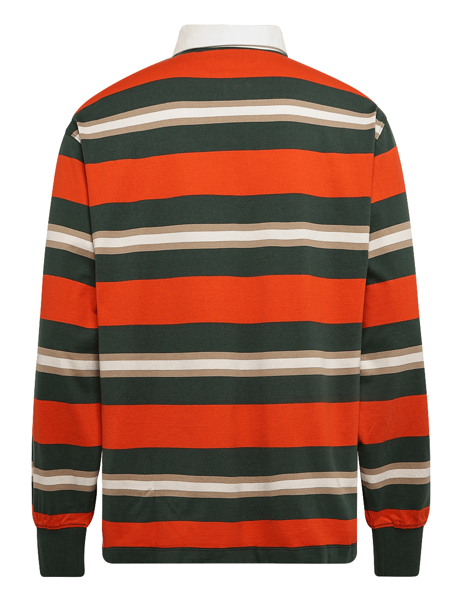 Timberland - LS Rugby Polo - langärmelige strick-polohemden - tangerine t yd - 1