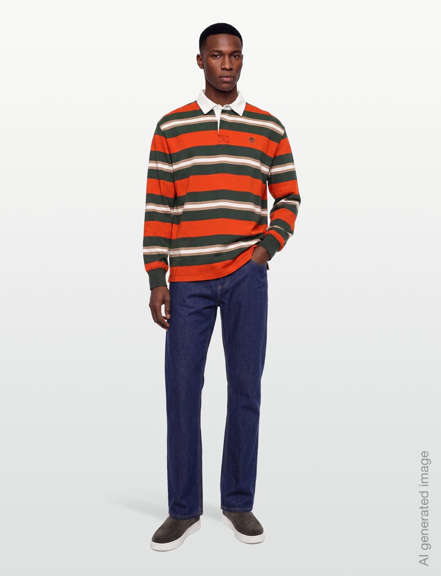 Timberland - LS Rugby Polo - pikkade varrukatega polod - tangerine t yd - 0