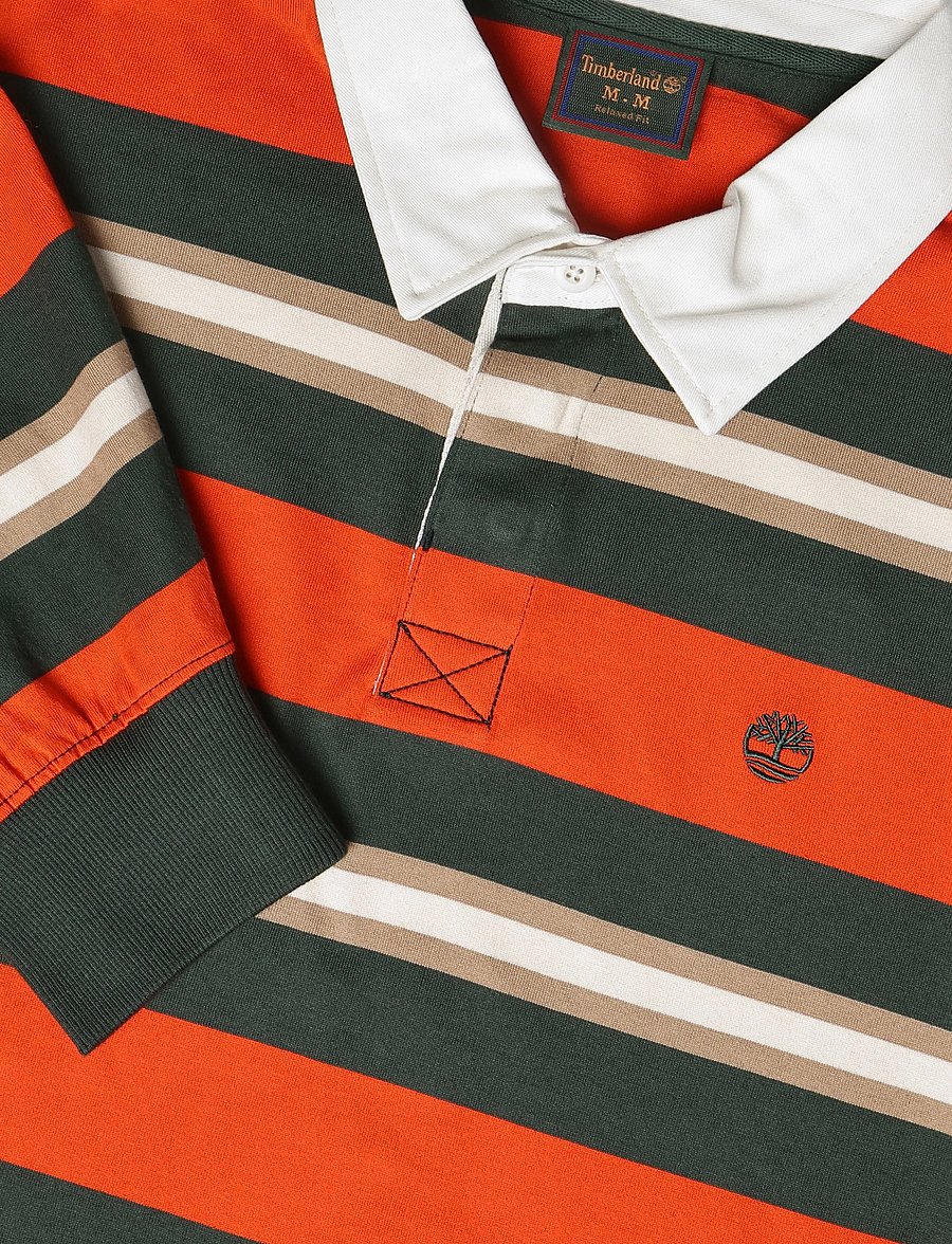 Timberland - LS Rugby Polo - langärmelige strick-polohemden - tangerine t yd - 2