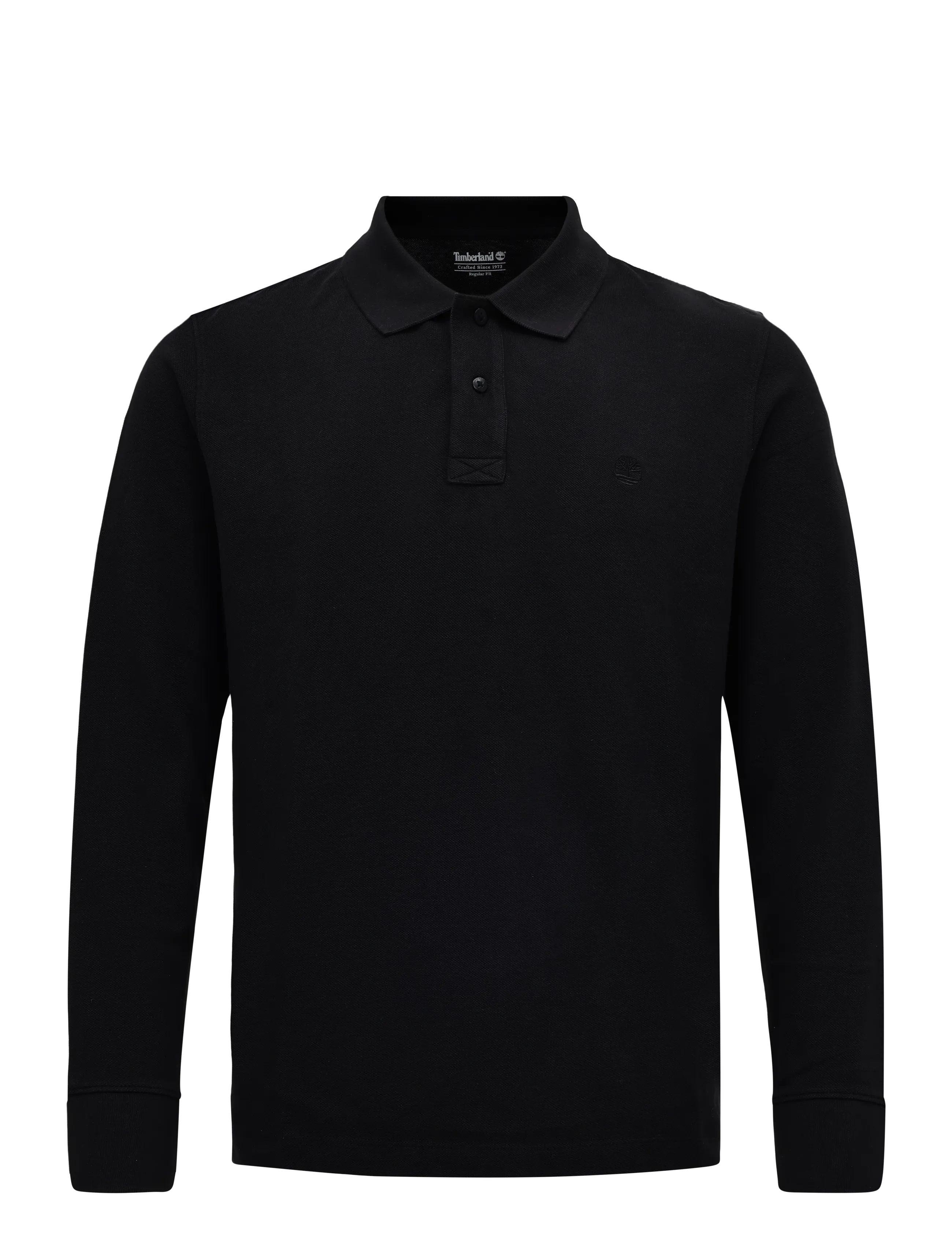 Timberland LS Pique Polo - Polo Shirts - BLACK / black