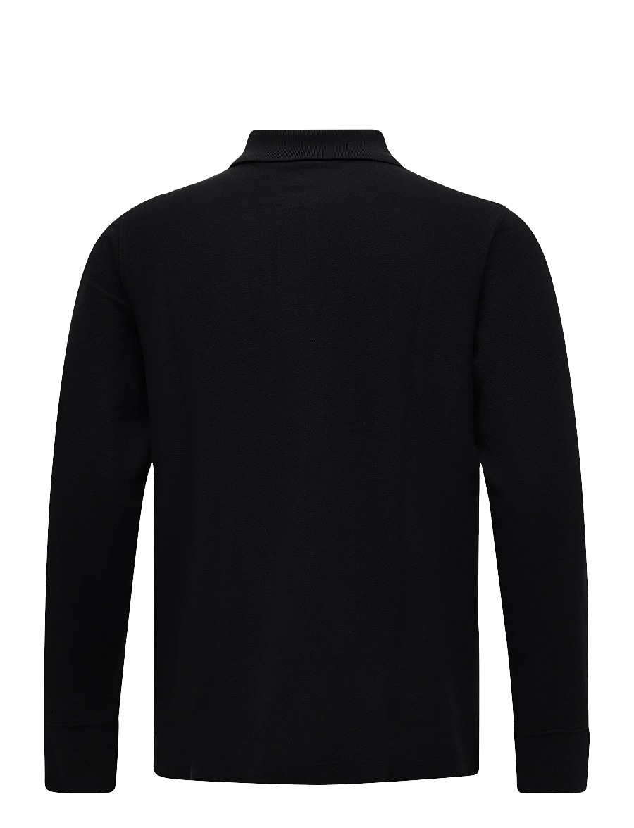 Timberland - LS Pique Polo - long-sleeved polos - black - 1