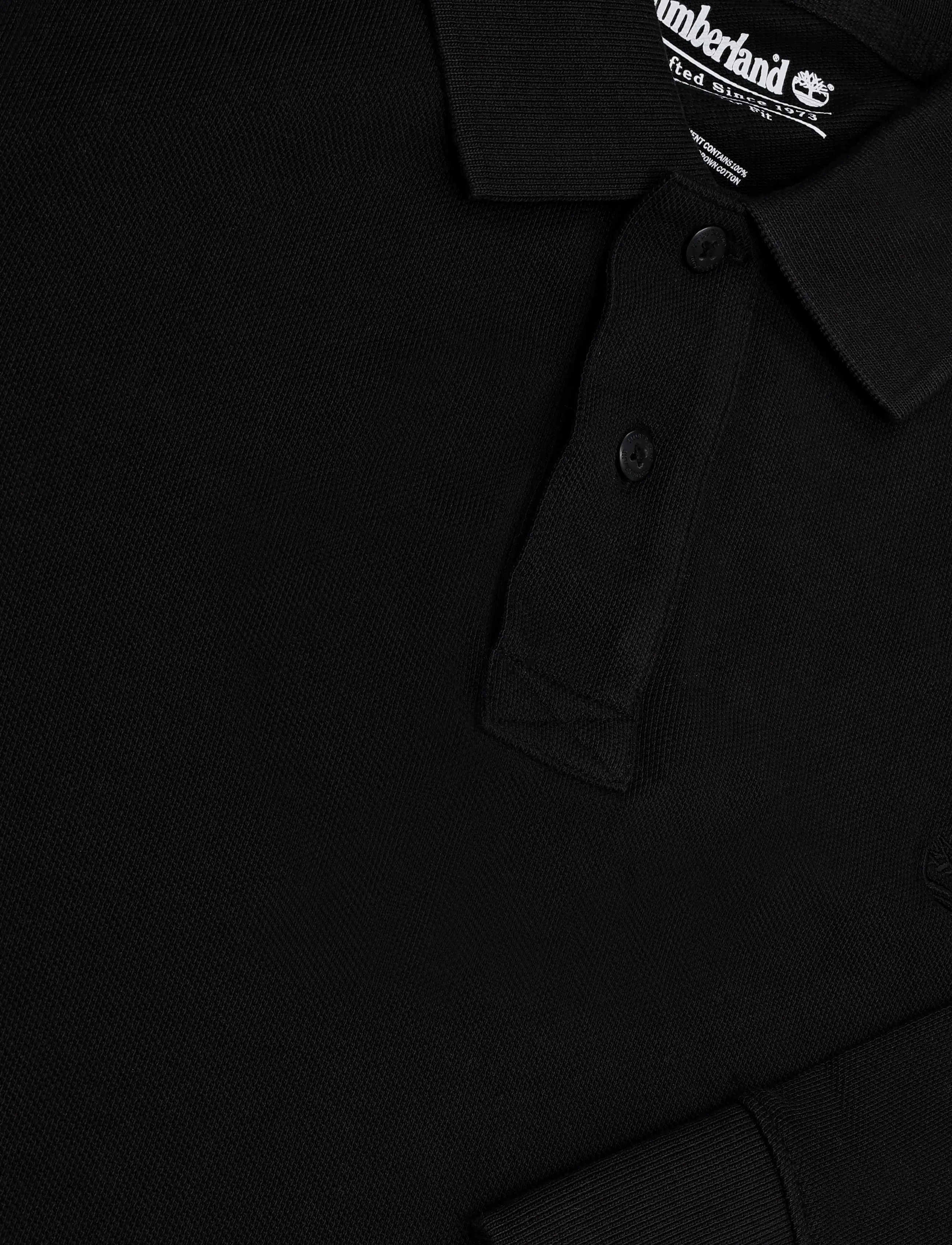 Timberland - LS Pique Polo - long-sleeved polos - black - 2