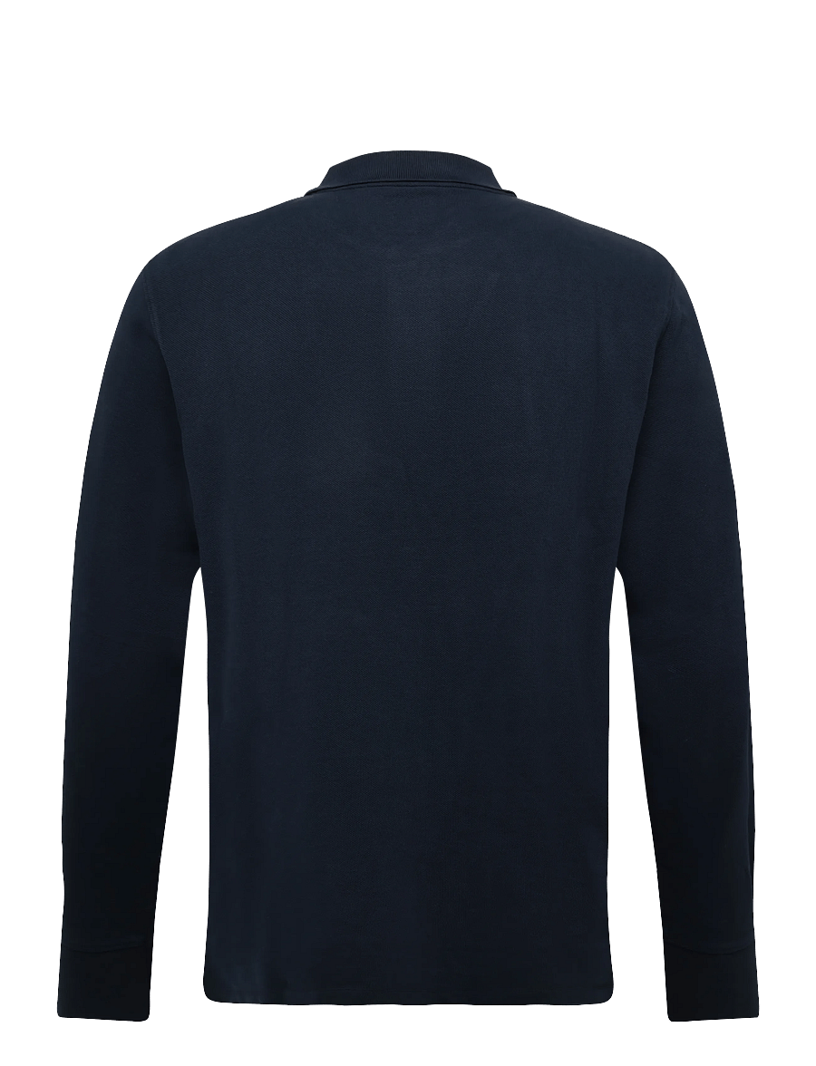 Timberland - LS Pique Polo - long-sleeved polos - dark sapphire - 1