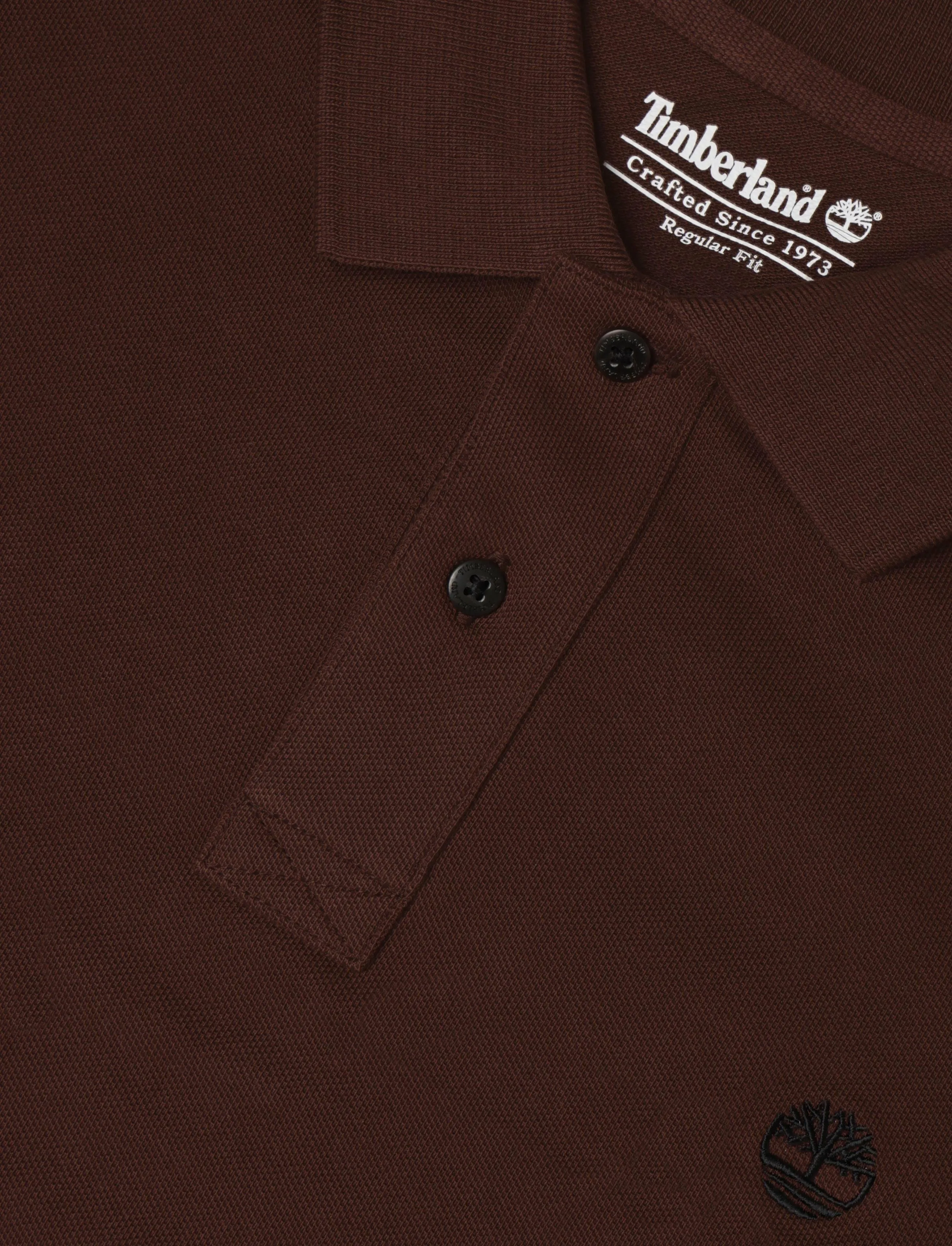 Timberland - LS Pique Polo - long-sleeved polos - chicory coffee - 2