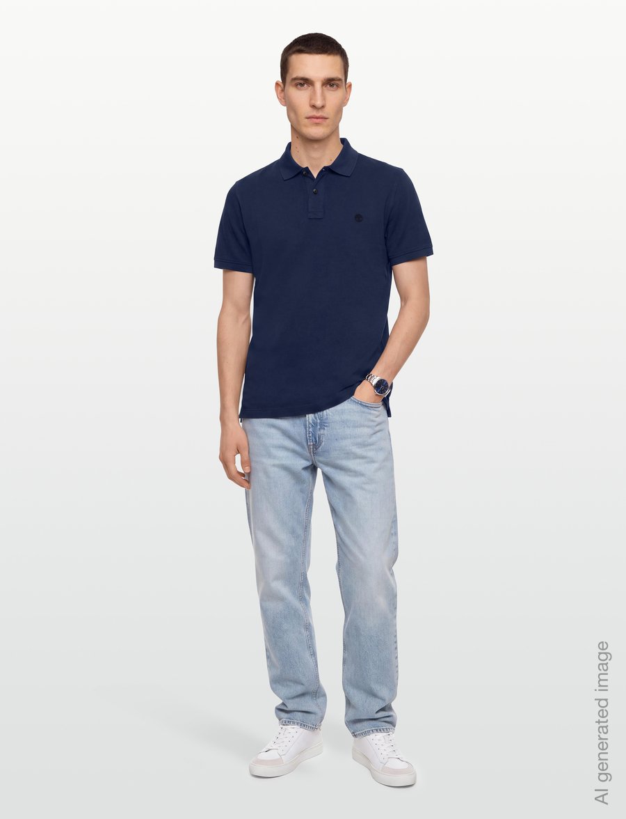 Timberland - Pique SS Polo - kurzärmelig - naval academy - 0