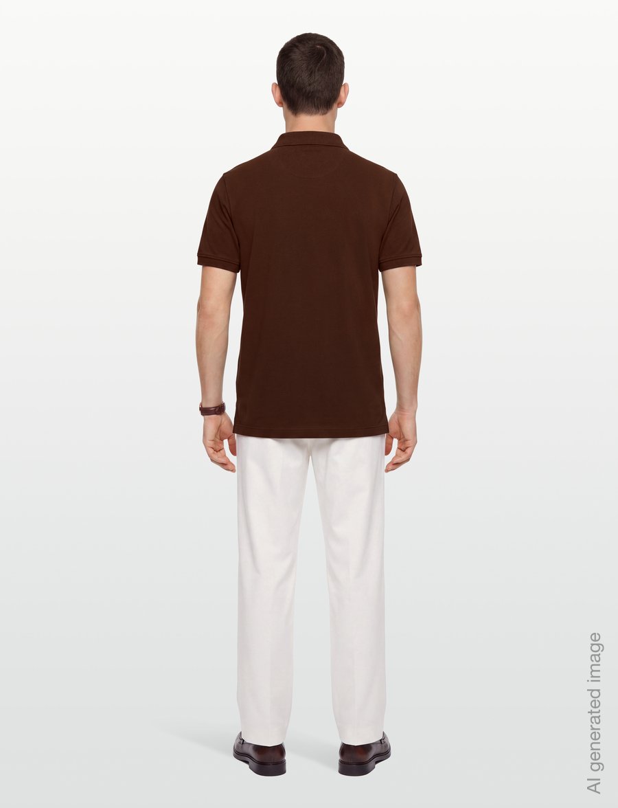 Timberland - Pique SS Polo - short-sleeved polos - chicory coffee - 4