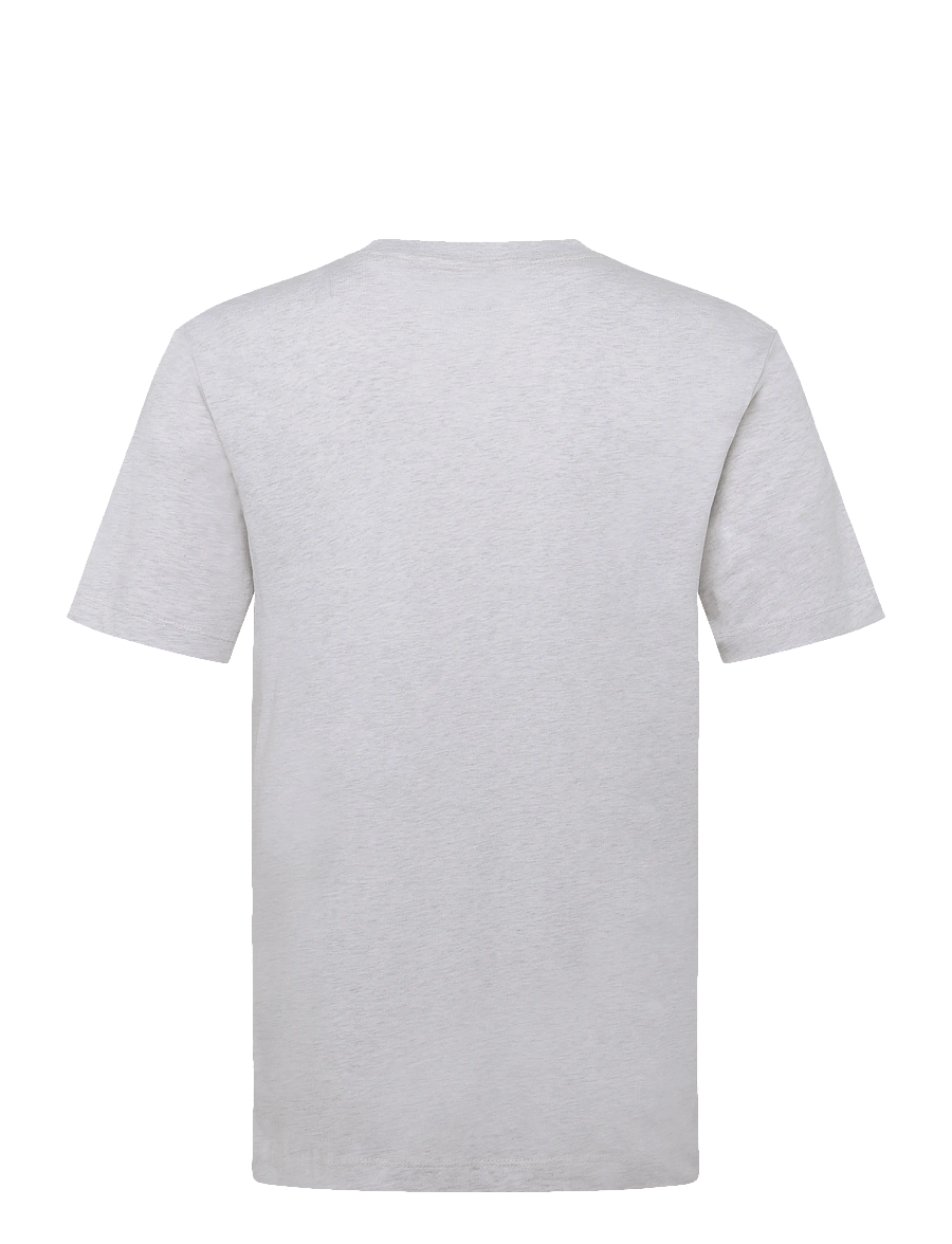 Timberland - SS Embroidered Tee - kurzärmelige t-shirts - lght oatml hthr - 2