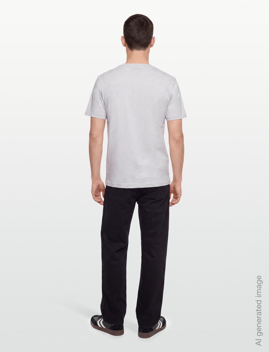 Timberland - SS Embroidered Tee - kurzärmelige t-shirts - lght oatml hthr - 4