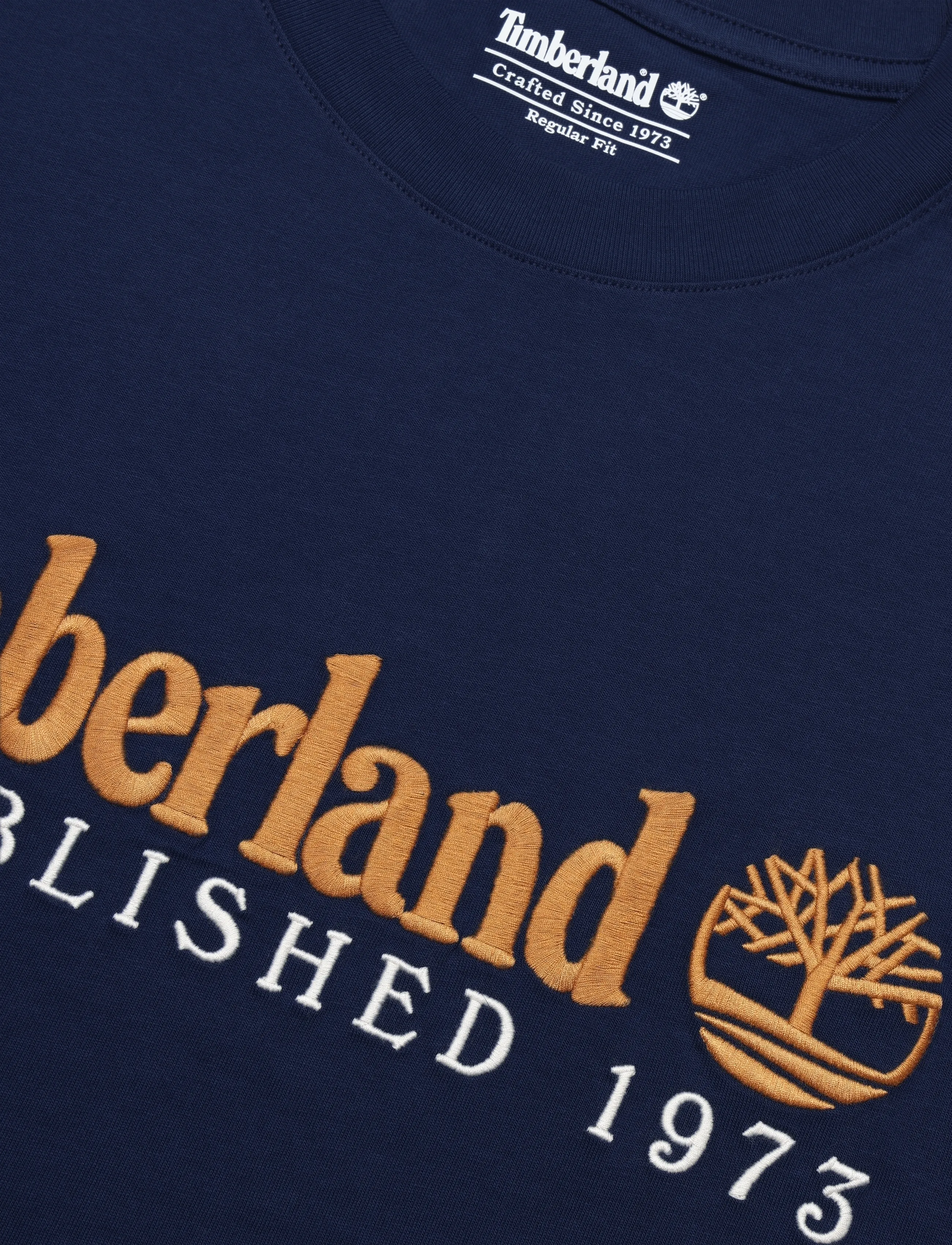 Timberland - SS Embroidered Tee - kortærmede t-shirts - naval academy - 5