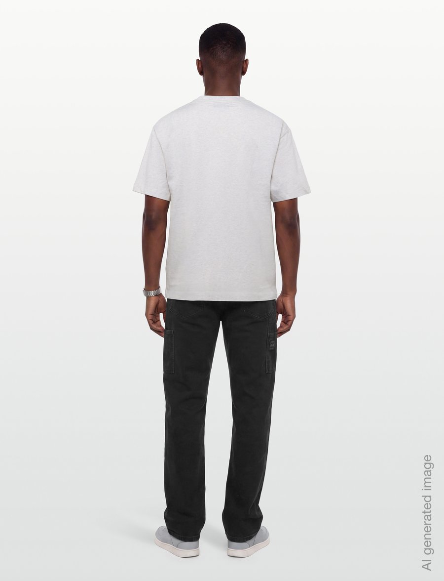 Timberland - SS Tee (Relaxed) - short-sleeved t-shirts - lght oatml hthr - 4