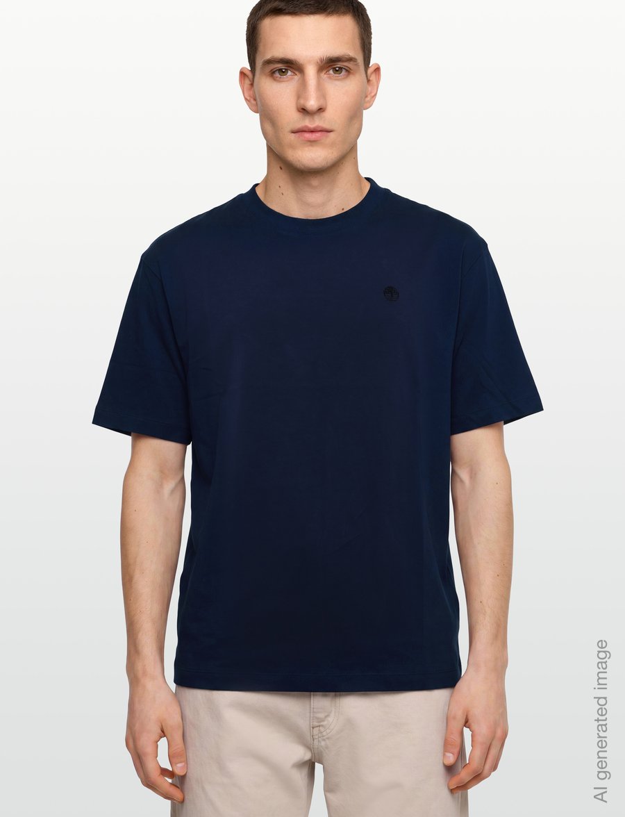 Timberland - SS Tee (Relaxed) - kortærmede t-shirts - naval academy - 3