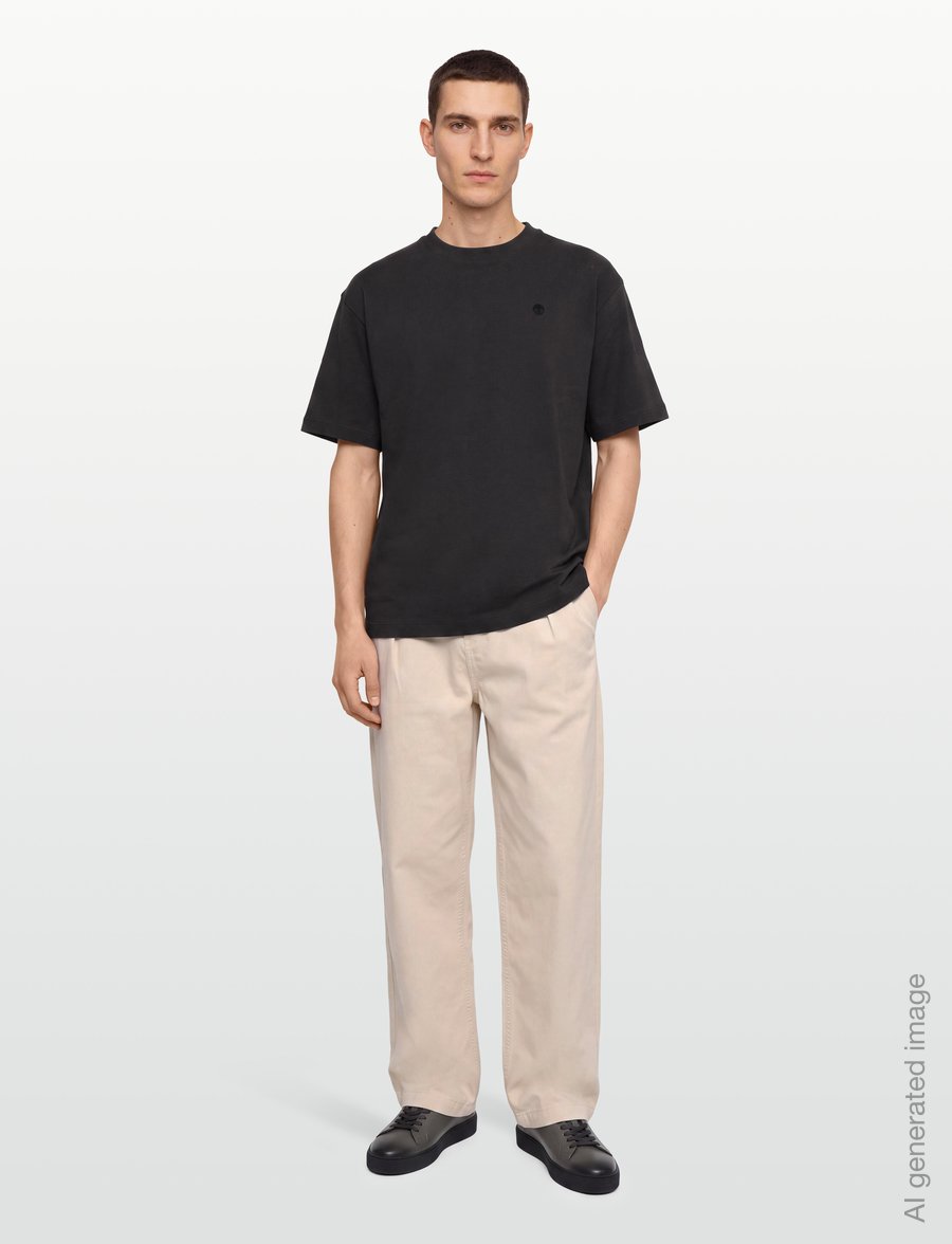 Timberland - SS Tee (Relaxed) - kurzärmelige t-shirts - vintage black - 0