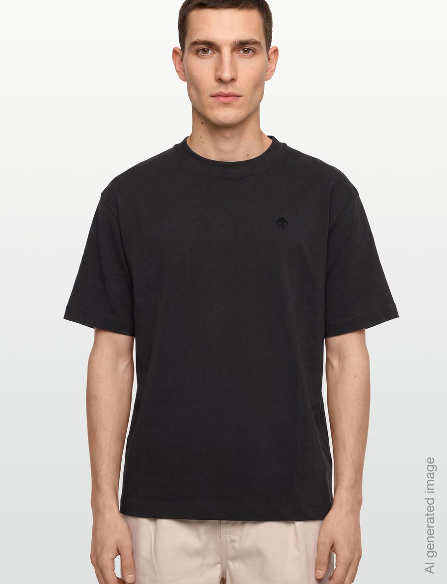Timberland - SS Tee (Relaxed) - kurzärmelige t-shirts - vintage black - 3