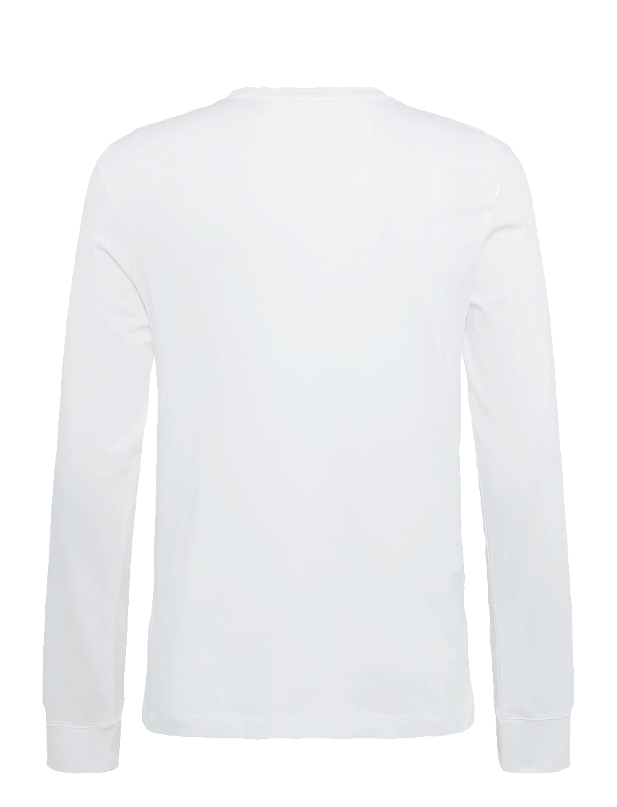 Timberland - Tree Embroidered LS Tee (Slim) - langärmelige t-shirts - white - 2