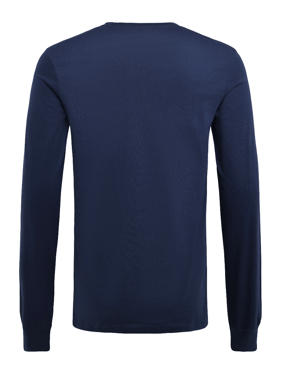 Timberland - Tree Embroidered LS Tee (Slim) - langärmelige t-shirts - naval academy - 1