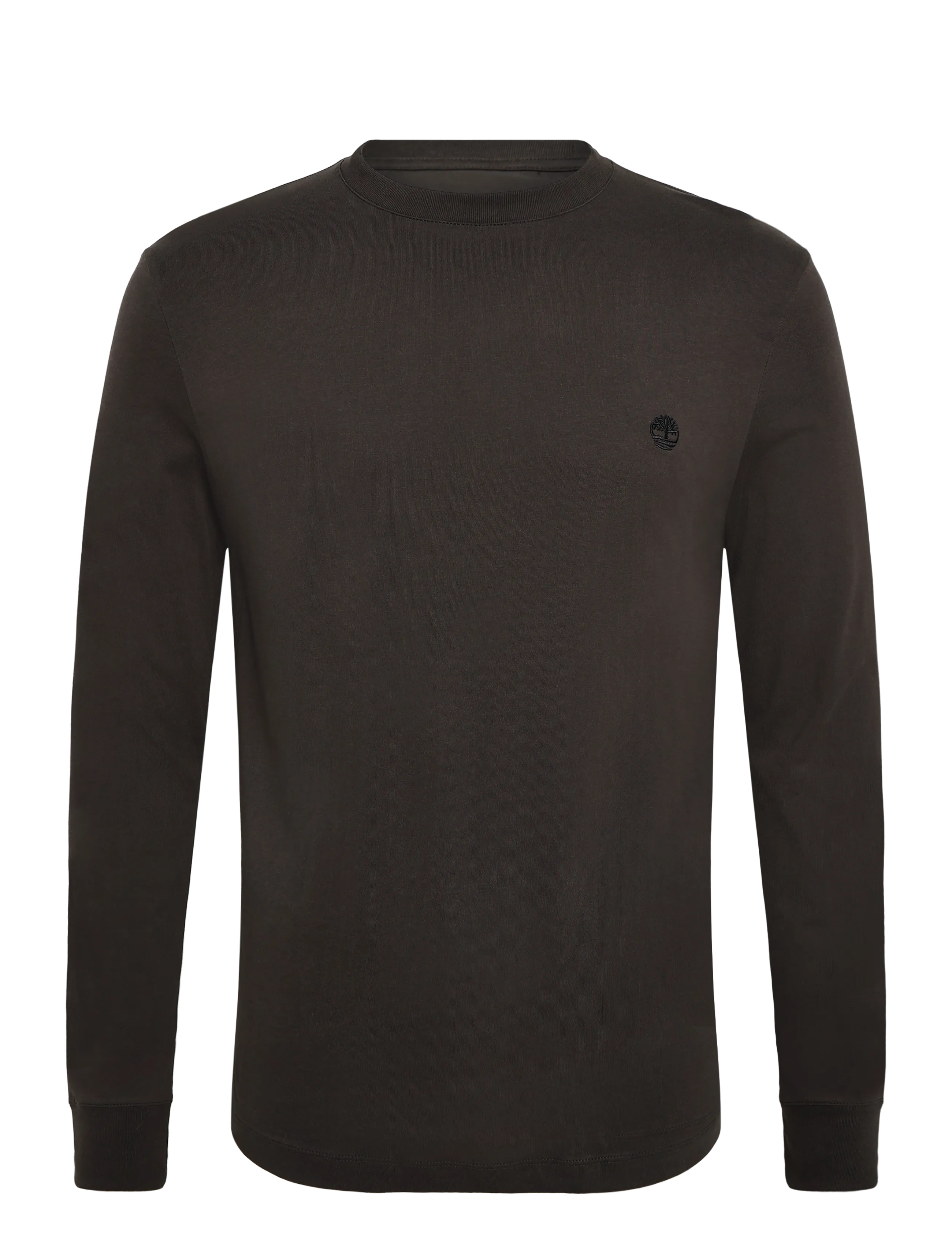 Timberland Tree Embroidered LS Tee (Slim) - T-Shirts - VINTAGE BLACK / black