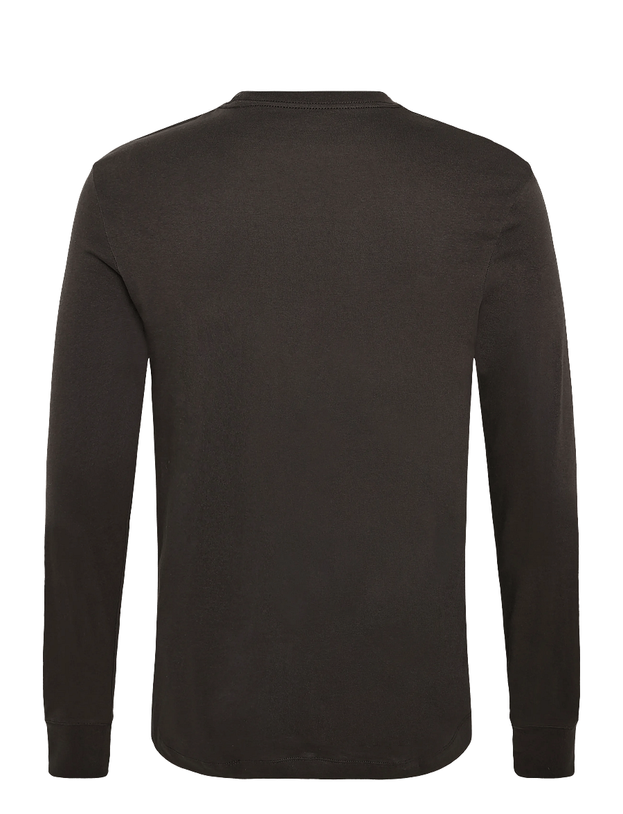 Timberland - Tree Embroidered LS Tee (Slim) - langärmelige t-shirts - vintage black - 1