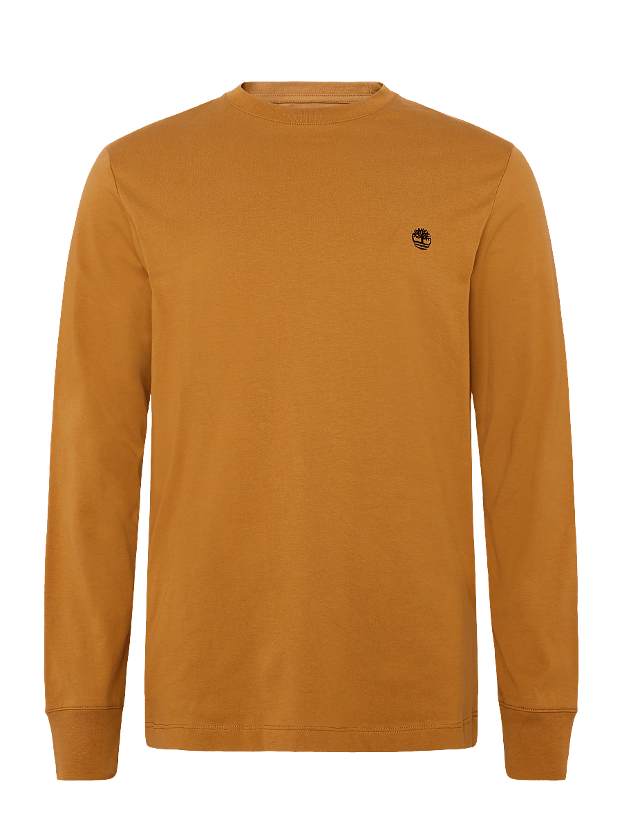 Timberland - Tree Embroidered LS Tee (Slim) - langärmelige t-shirts - wheat boot - 1
