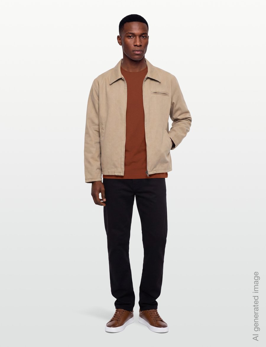 Timberland - SS Tee (Slim) - short-sleeved t-shirts - brownout - 0