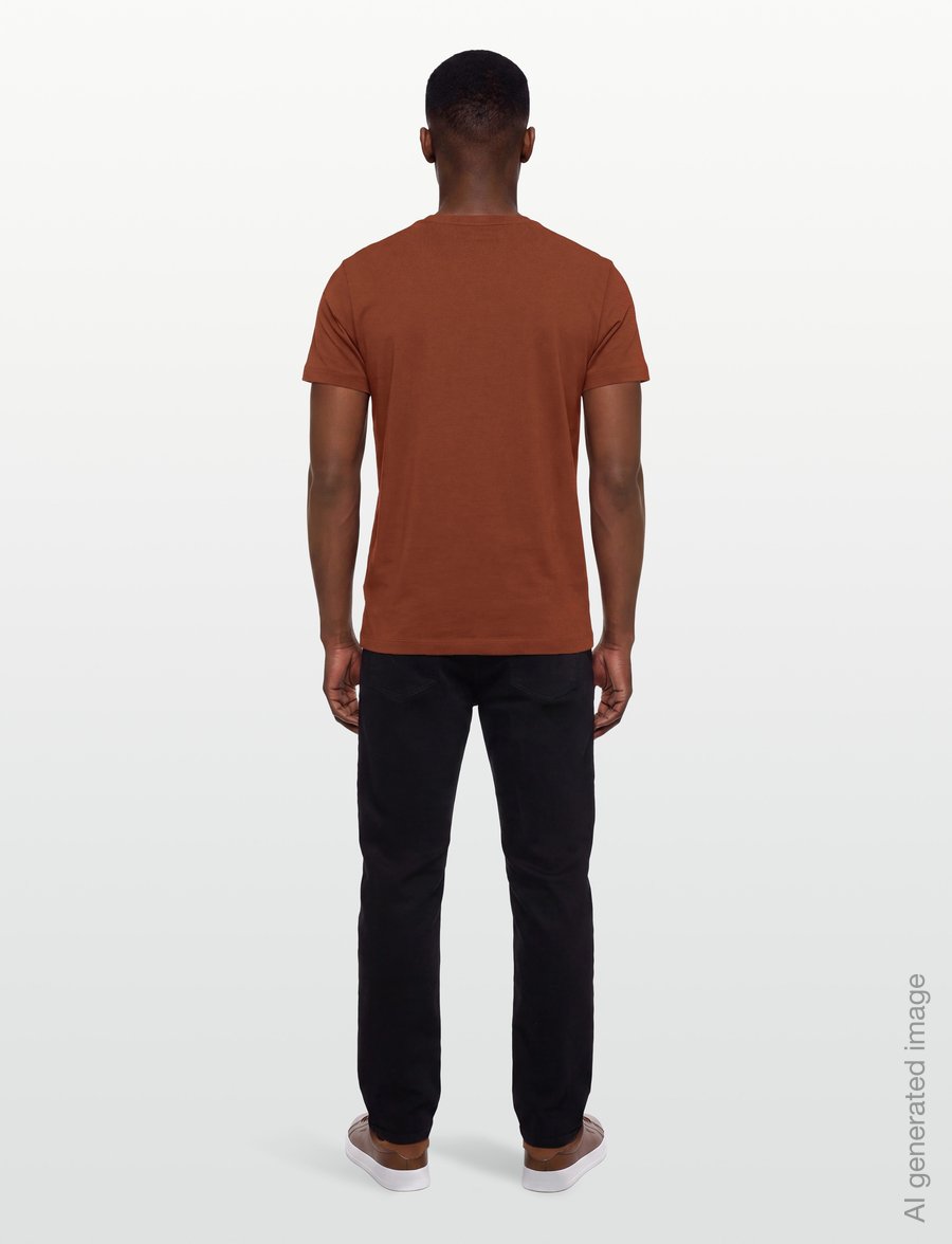 Timberland - SS Tee (Slim) - short-sleeved t-shirts - brownout - 4