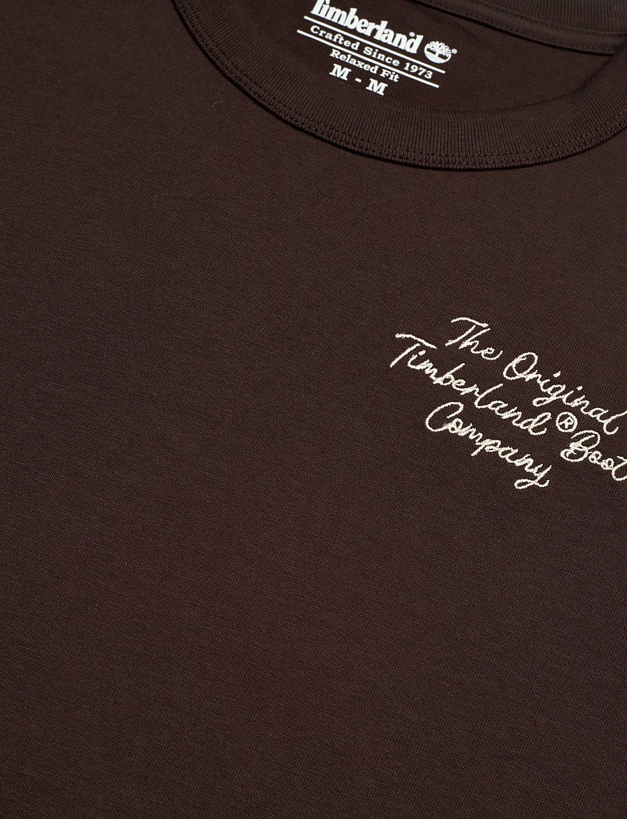 Timberland - Elevated Short Sleeves Tee - t-shirts - mole - 2