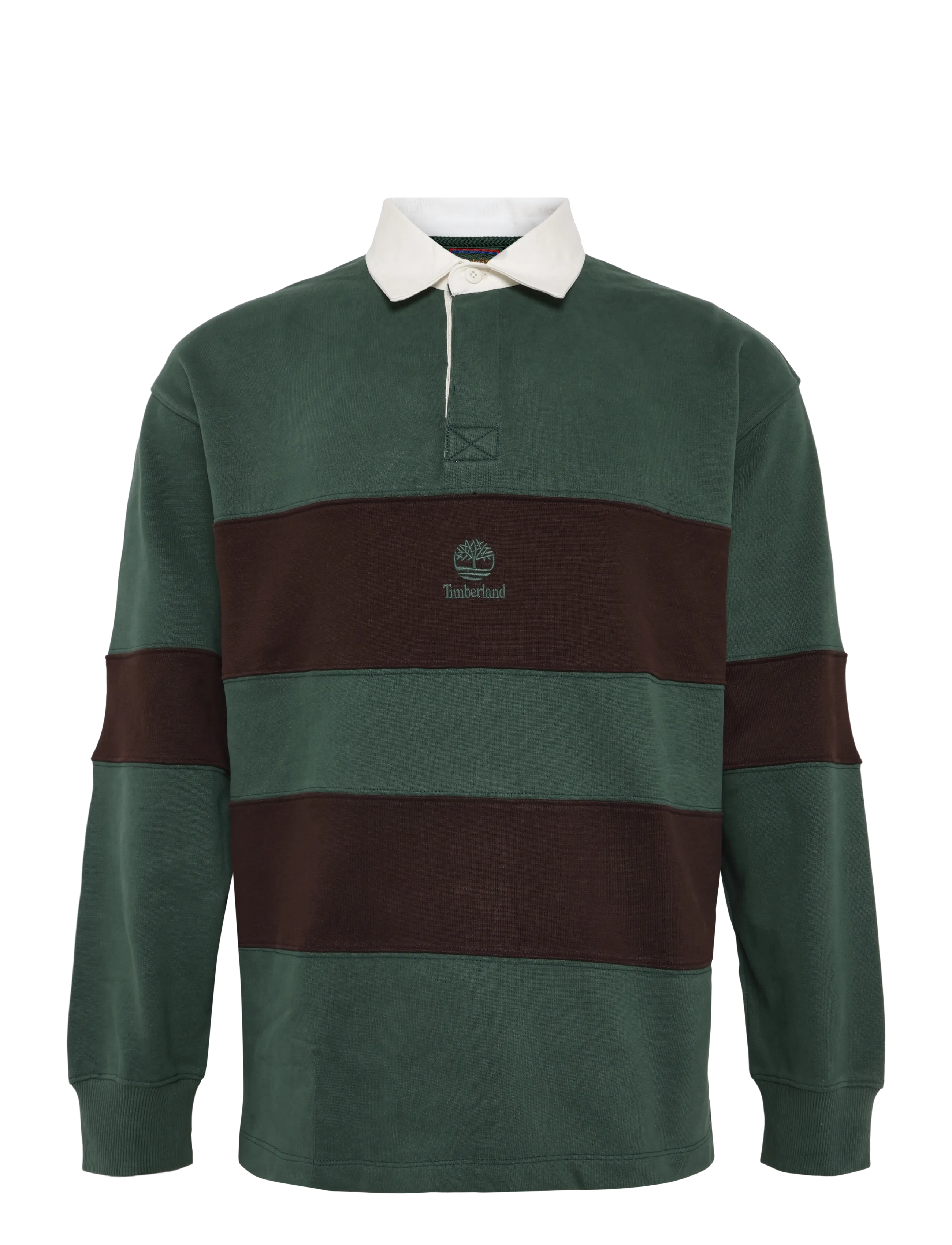 Timberland Long Sleeve Rugby Polo LB Sweatshirt - Kläder - SYCAMORE-MOLE / green