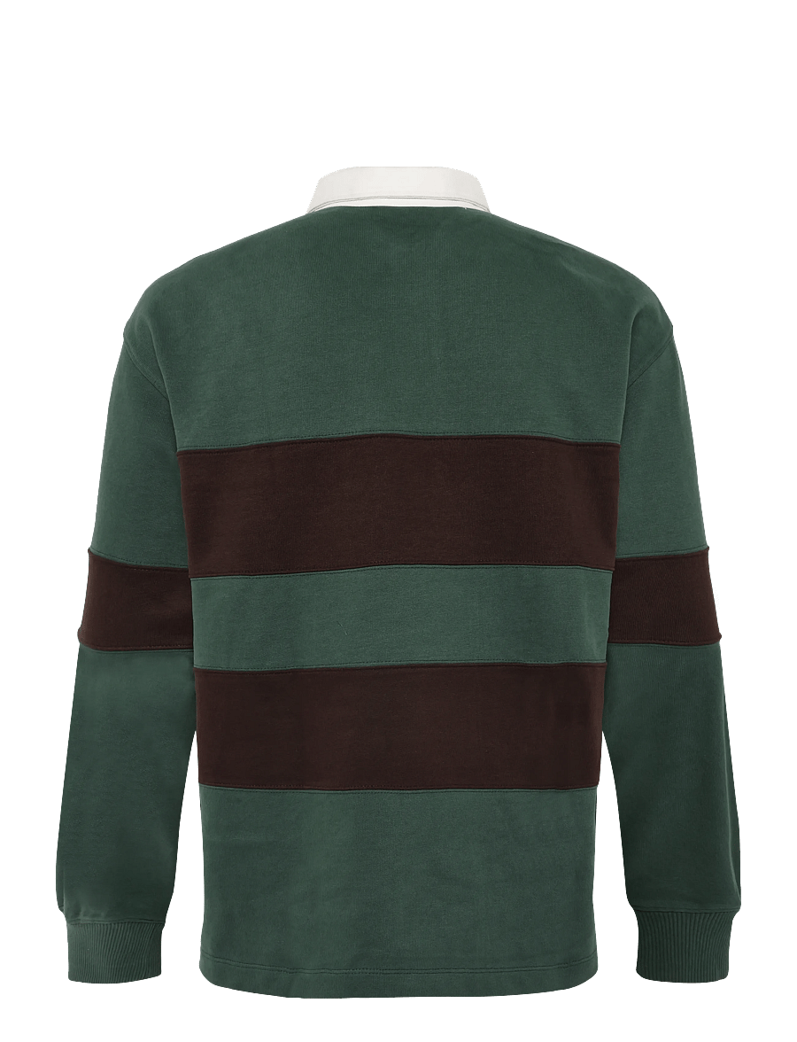 Timberland - Long Sleeve Rugby Polo LB Sweatshirt - langärmelige strick-polohemden - sycamore-mole - 1