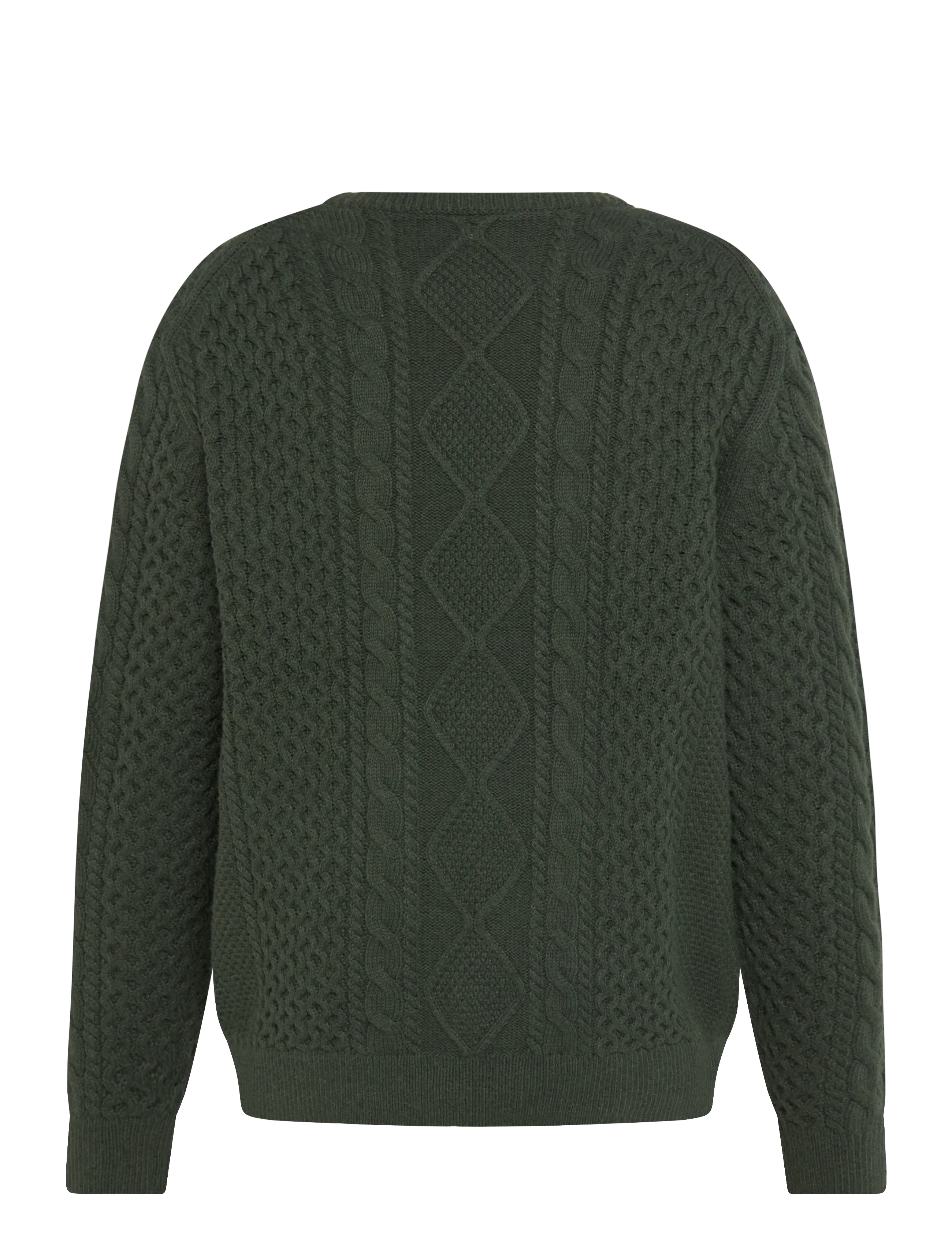 TIMBERLAND Cable Cotton Blend Crew Neck Sweater stickade tröjor herr – bild 2