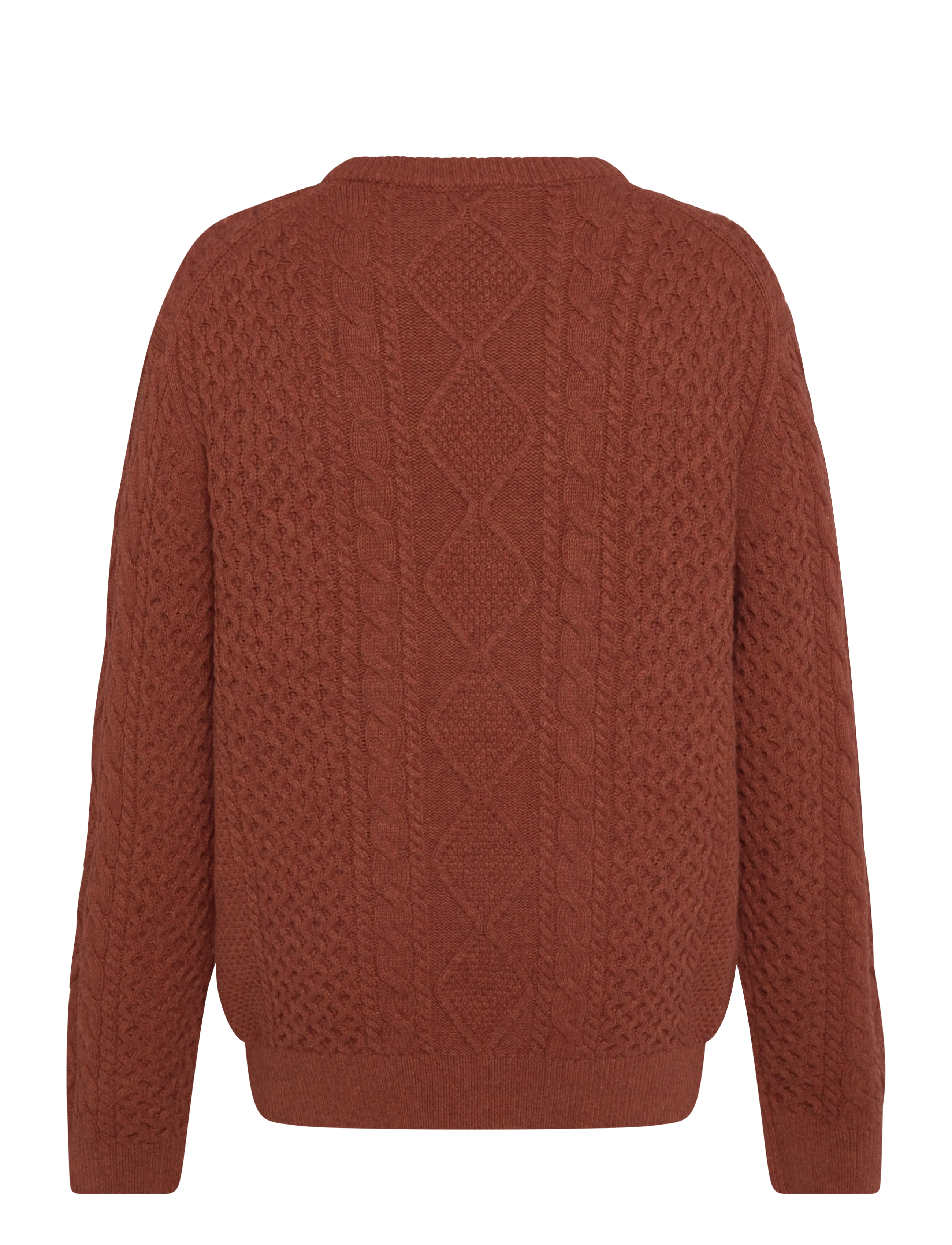 Timberland - Cable Cotton Blend Crew Neck Sweater - rundhals - brownout heathe - 1