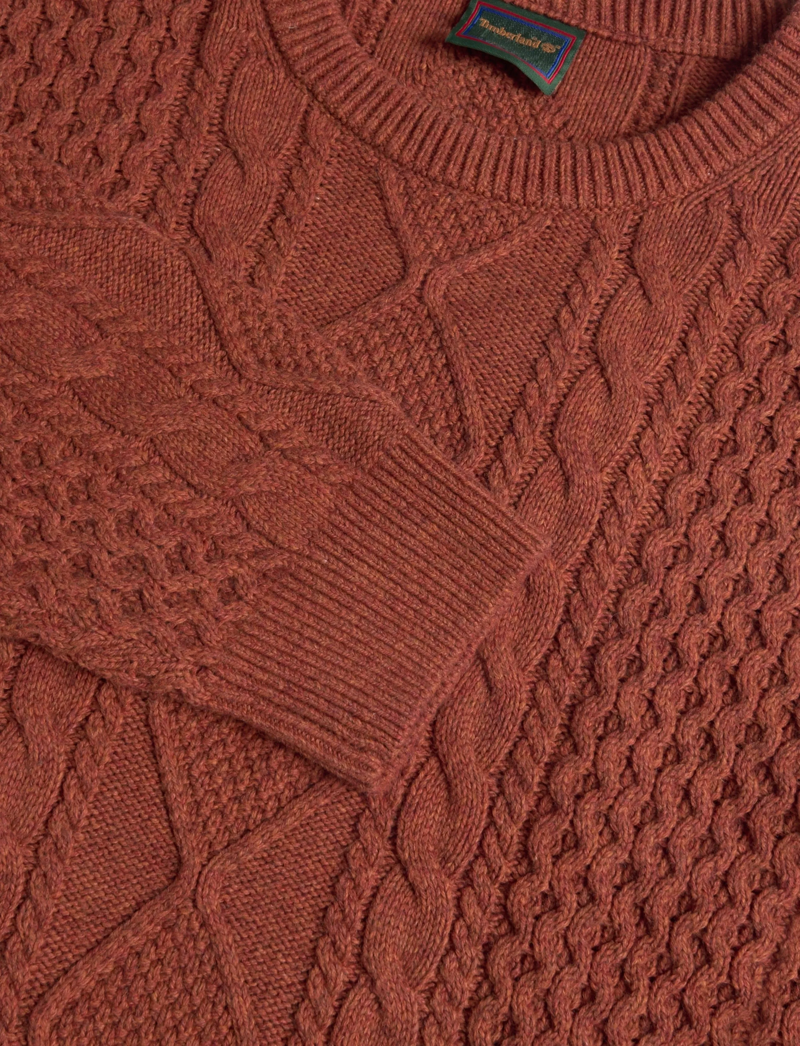 Timberland - Cable Cotton Blend Crew Neck Sweater - rundhals - brownout heathe - 2