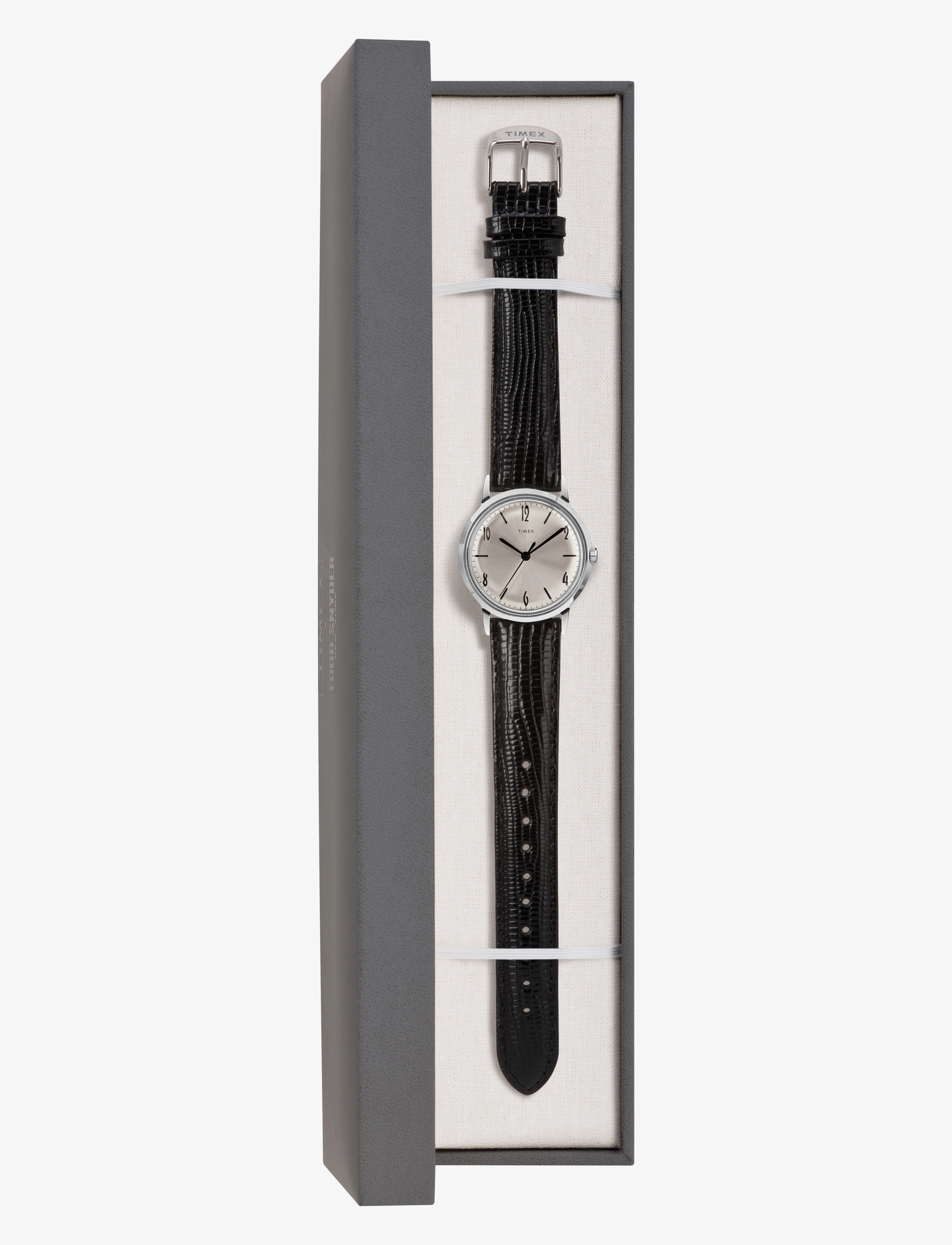 Timex - Marlin 34mm Hand Wind - silver-tone/silver-tone - 3