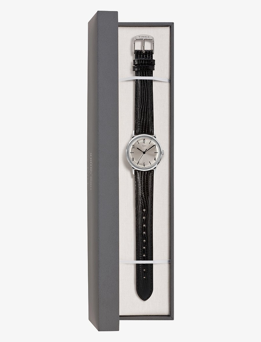 Timex - Marlin 34mm Hand Wind - silver-tone/silver-tone - 3