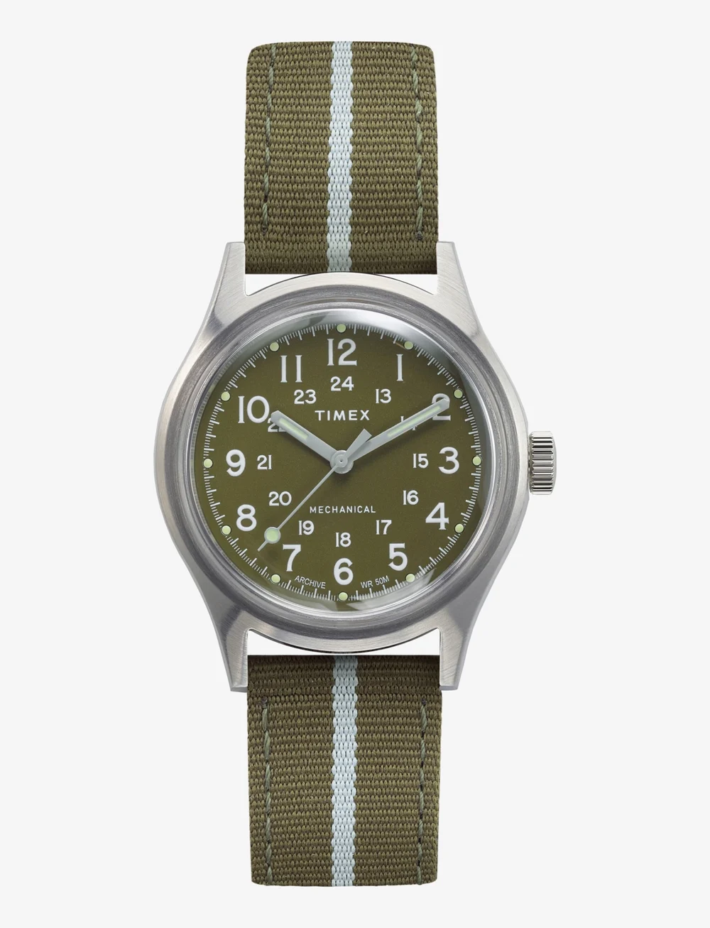 Mk1 36mm military inspired grosgrain strap watch sale