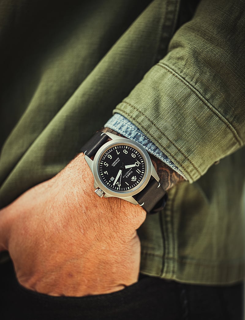 Timex - Expedition North Automatic, 41mm Titanium Case, Black Dial, Black Eco-friendly Strap - analoogkellad - titanium/black - 0