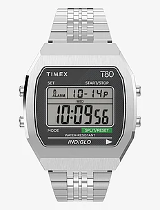 Timex T80 Steel 36mm Stainless Steel Bracelet Watch, Timex