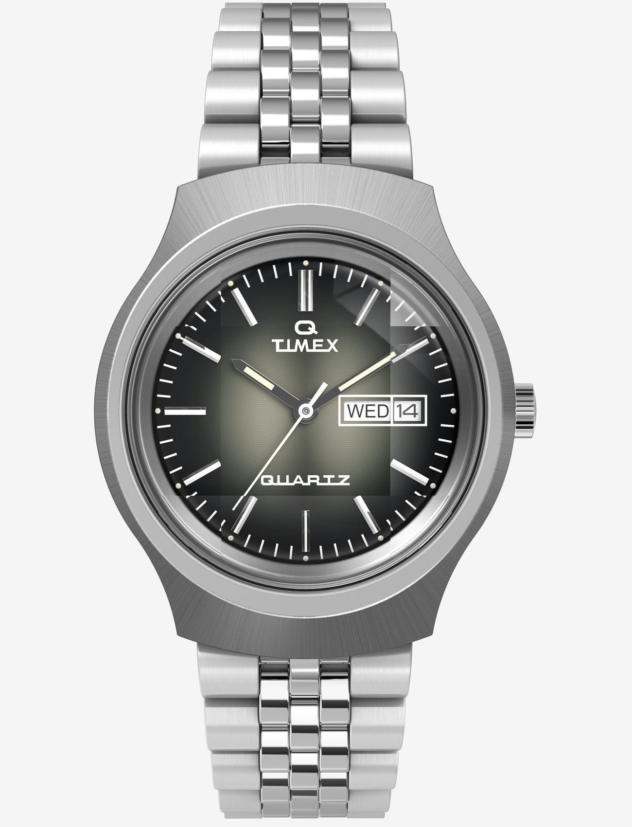 Timex - Q Gray Dial Reissue SST Case and Bracelet - geburtstagsgeschenke - silver-tone/smoky - 0
