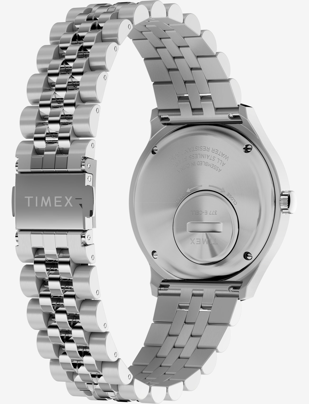 Timex - Q Gray Dial Reissue SST Case and Bracelet - geburtstagsgeschenke - silver-tone/smoky - 1
