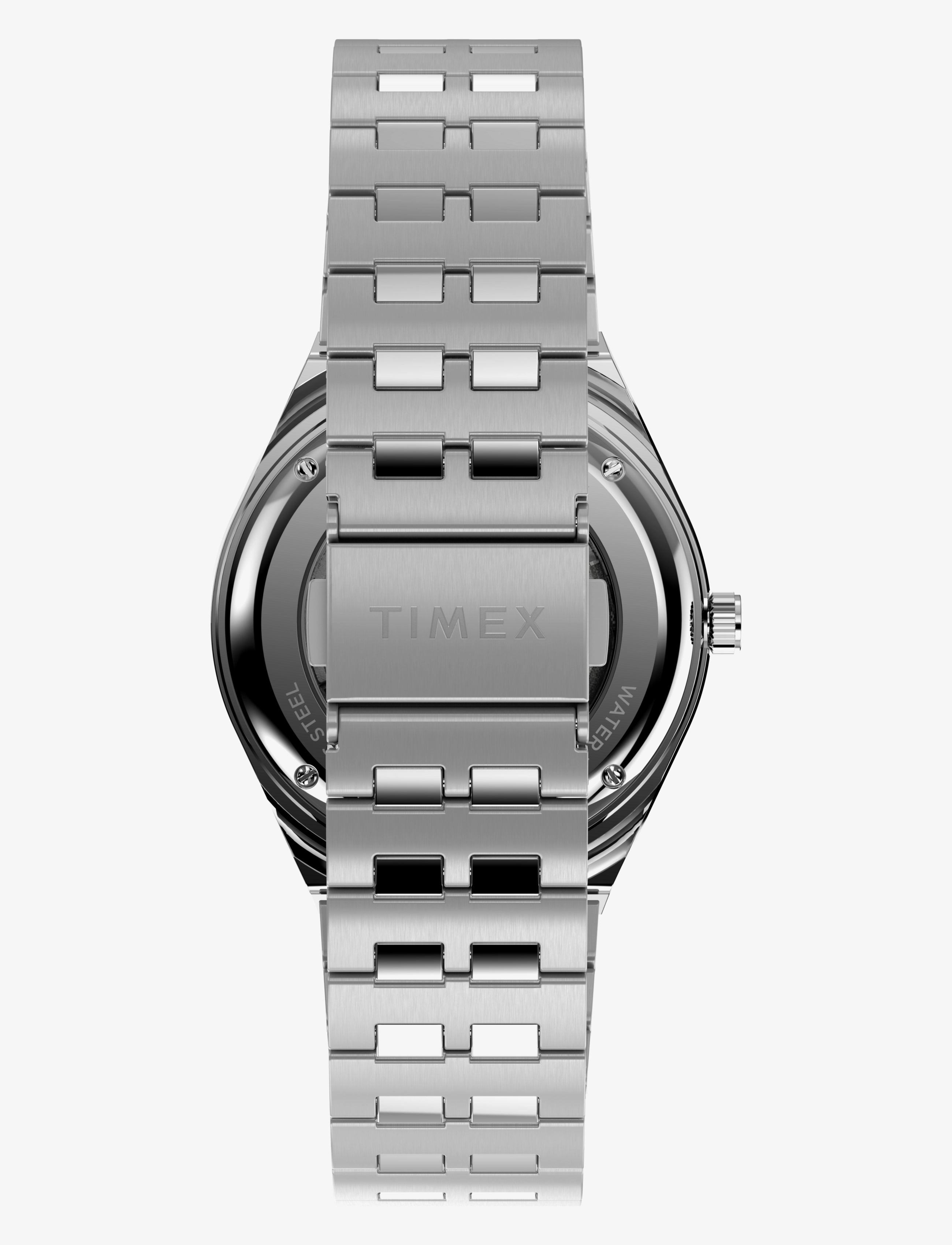 Timex - M79 Automatic Peanuts Masked Marvel 40mm Blue Dial Blue and Red Top Ring Bracelet - silver-tone/blue - 2