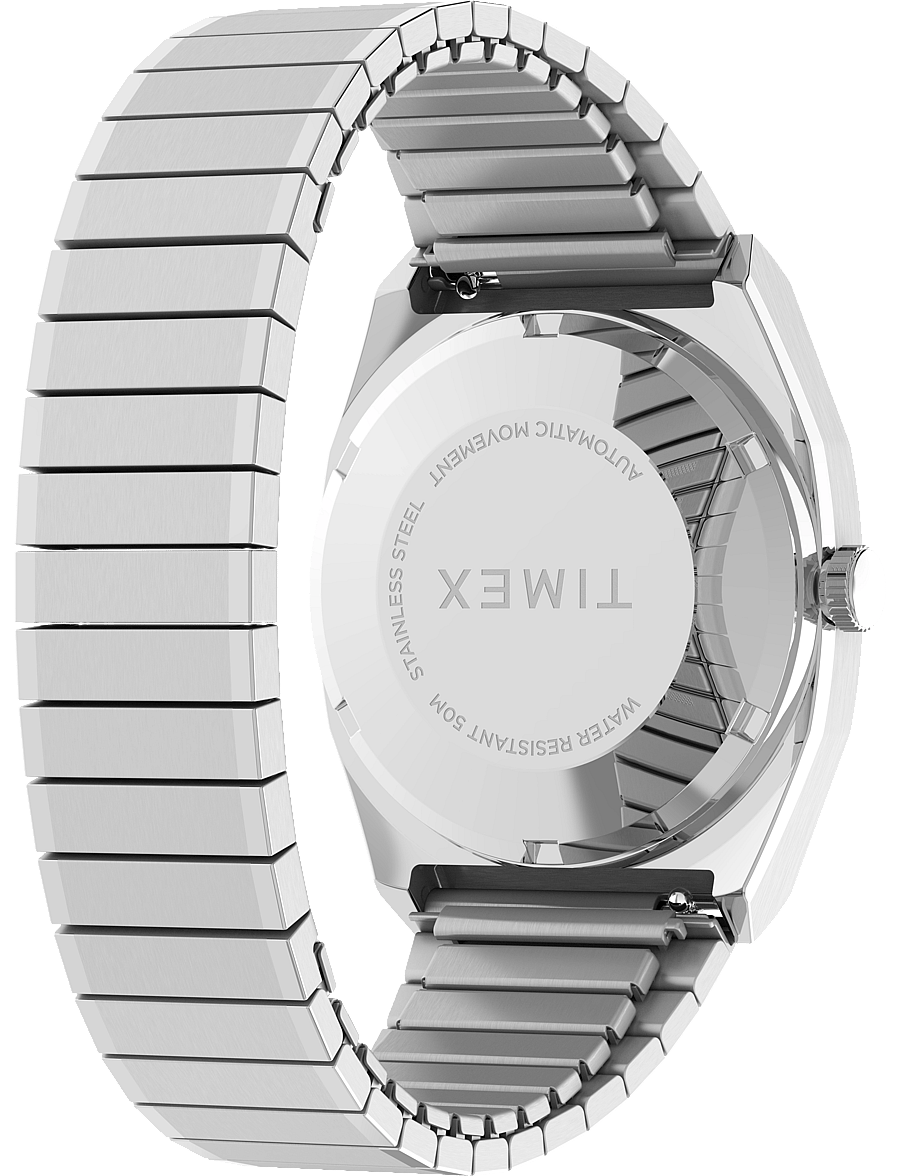Timex - E-line Automatic - silver-tone/silver-tone - 1