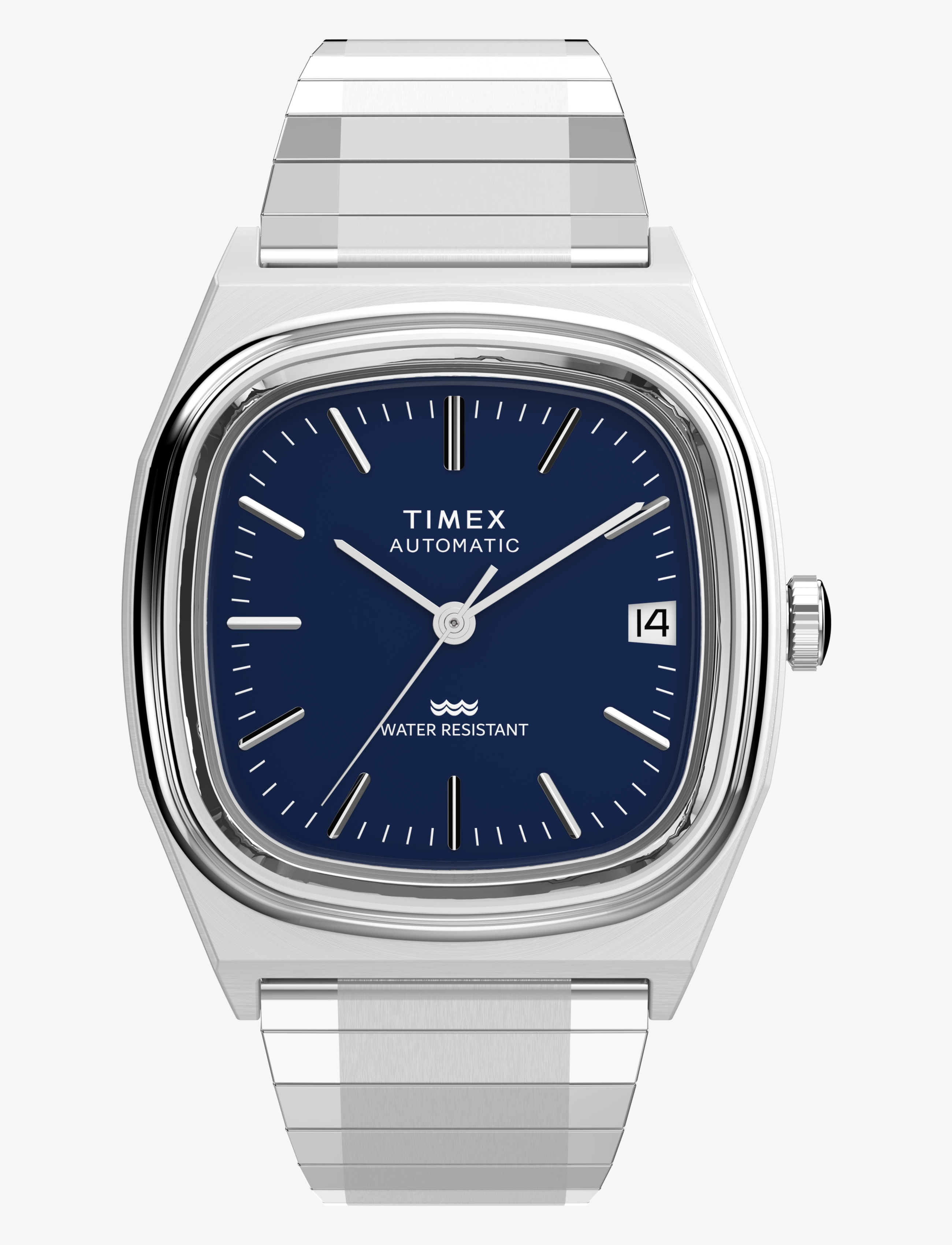 Timex E-line Automatic - Analoge Uhren - SILVER TONE/BLUE / silver