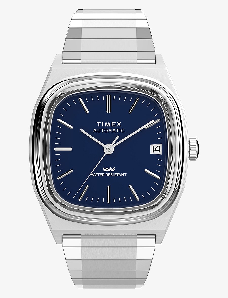 Timex - E-line Automatic - analoge uhren - silver tone/blue - 1