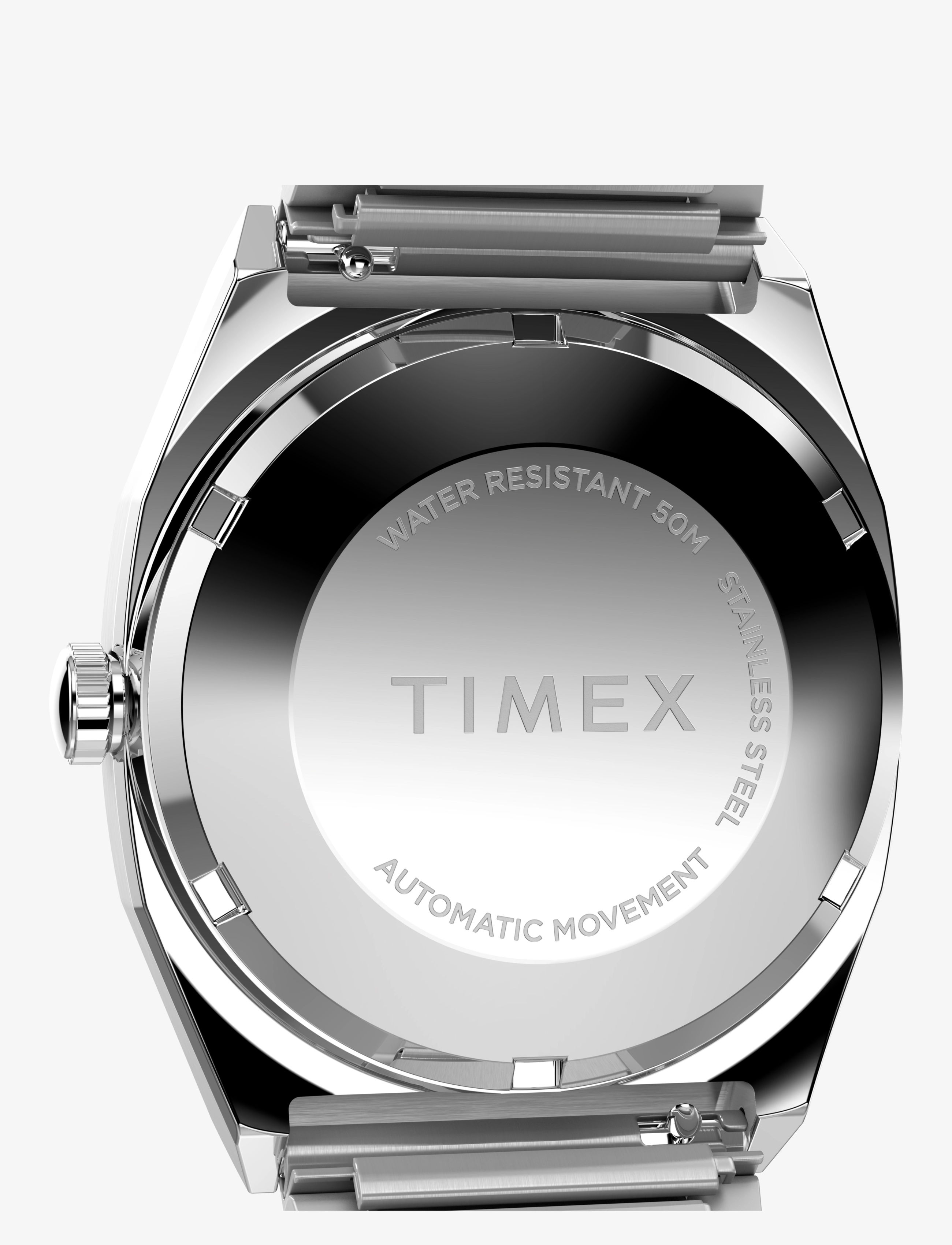 Timex - E-line Automatic - analoge uhren - silver tone/blue - 4