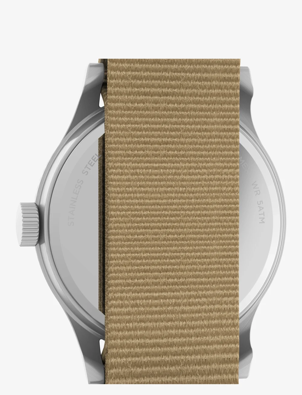 Timex - MK1 HAND WIND SST CASE BLACK DIAL TAN STRAP - analoga klockor - silver tone/black - 3