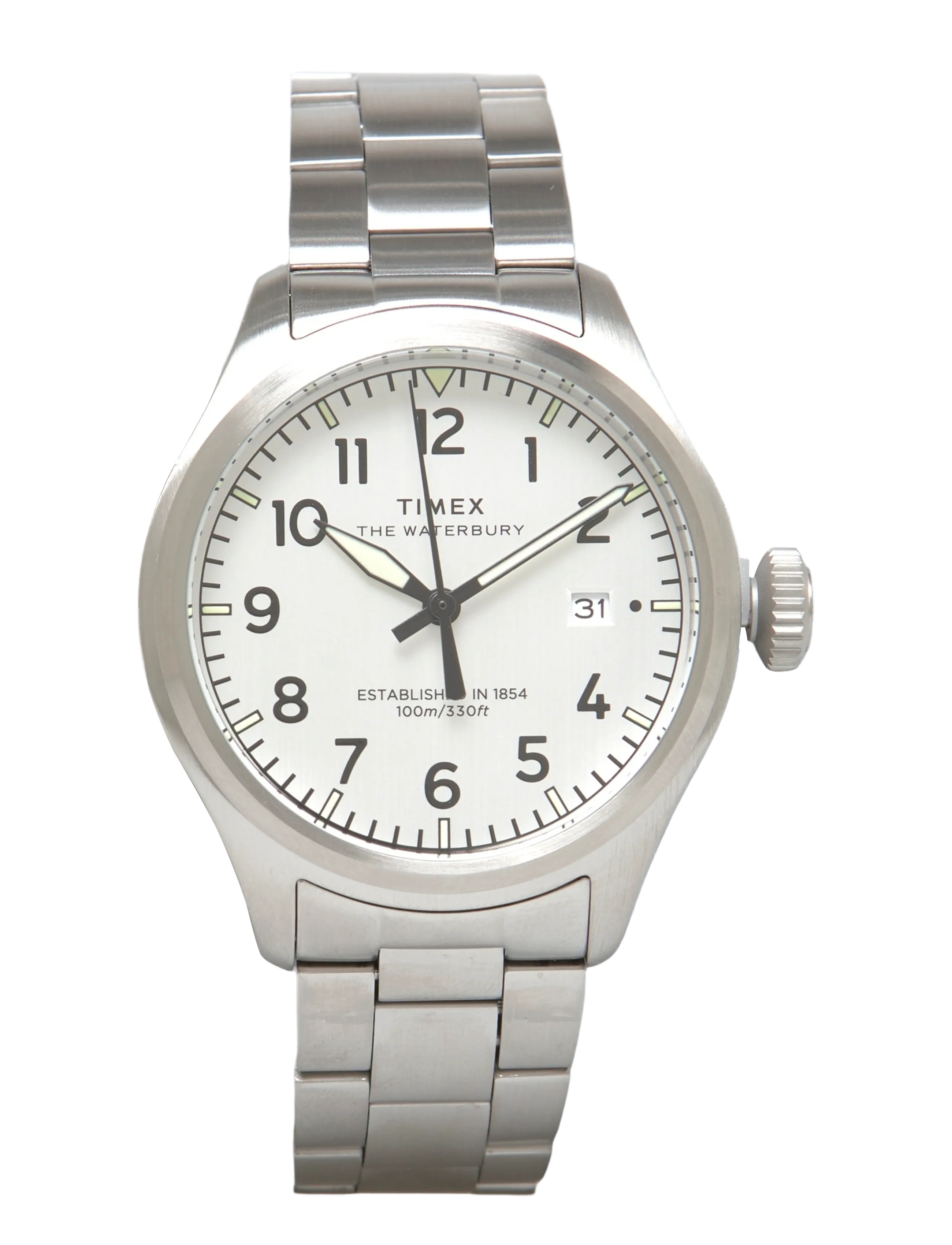 Timex Waterbuy Ace 3-Hand, 41 MM, Watches, Silber - Analog Männerswear