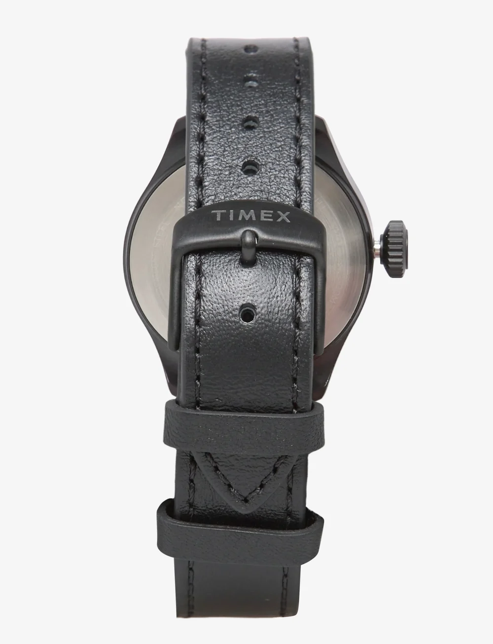 Timex - WATERBURY ACE SST CASE BLACK DIAL AND BLACK LEATHER STRAP - analoge ure - black-tone/black - 1