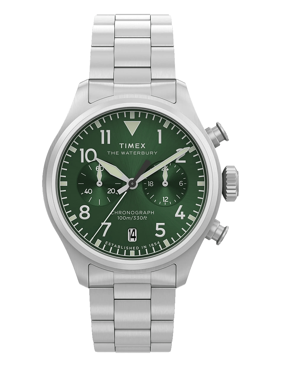 Timex - Waterbuy Ace Chronograph - silver-tone/green - 0